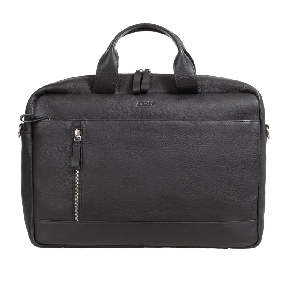 alumaxx-tiber-laptoptasche-schwarz-leder-15-zoll-trolleyband image 1