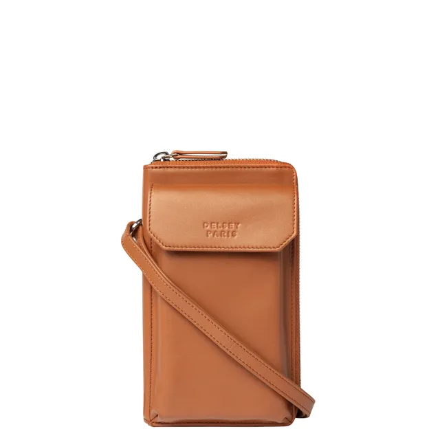 delsey-le-cuir-lisse-geldb-rse-cognac-leder-damen image 1