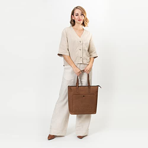 farmhood-nashville-shopper-leder-35-cm-schultertasche-reissverschluss image 8