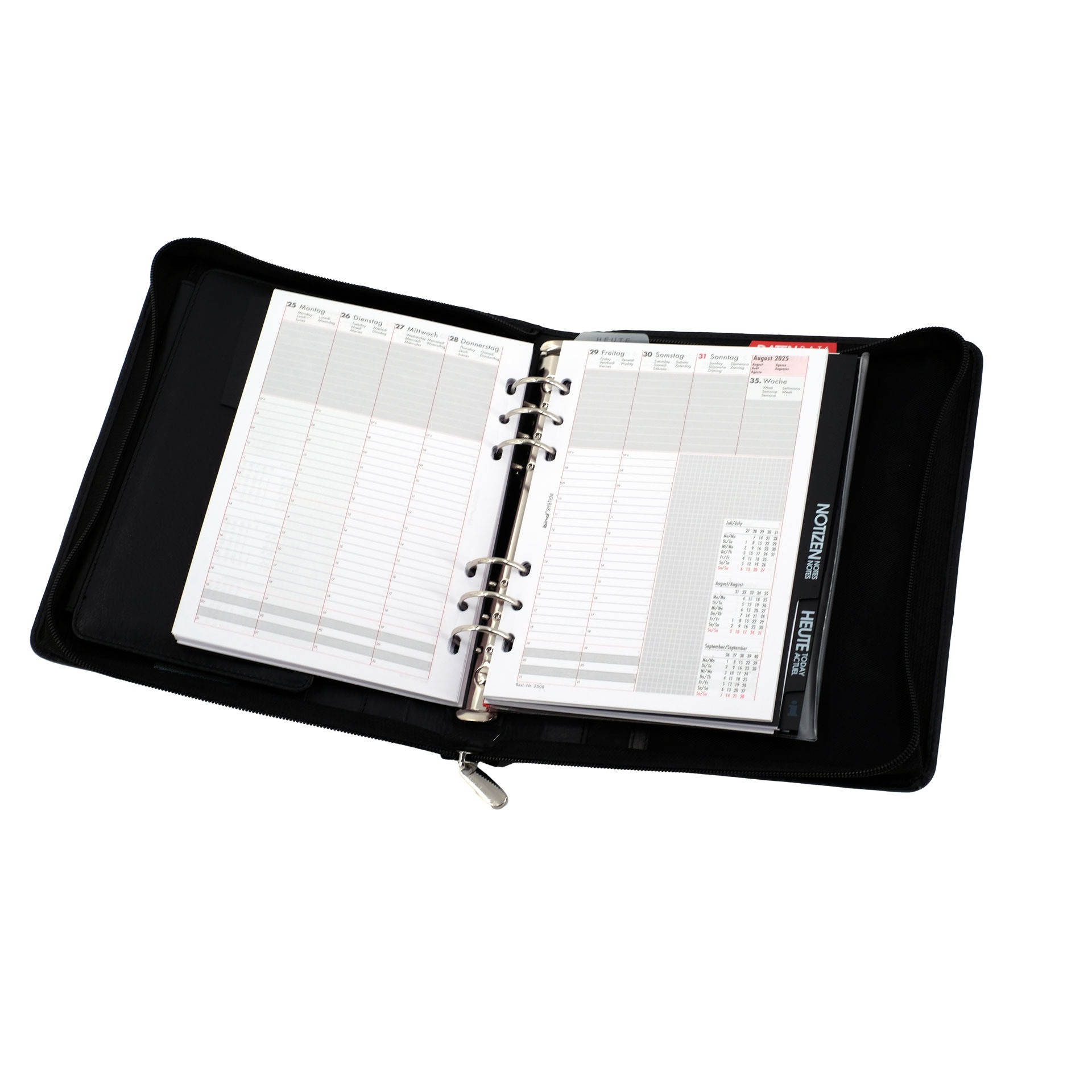 bind-manager-planer-a5-terminplaner-schwarz-nappaleder image 4