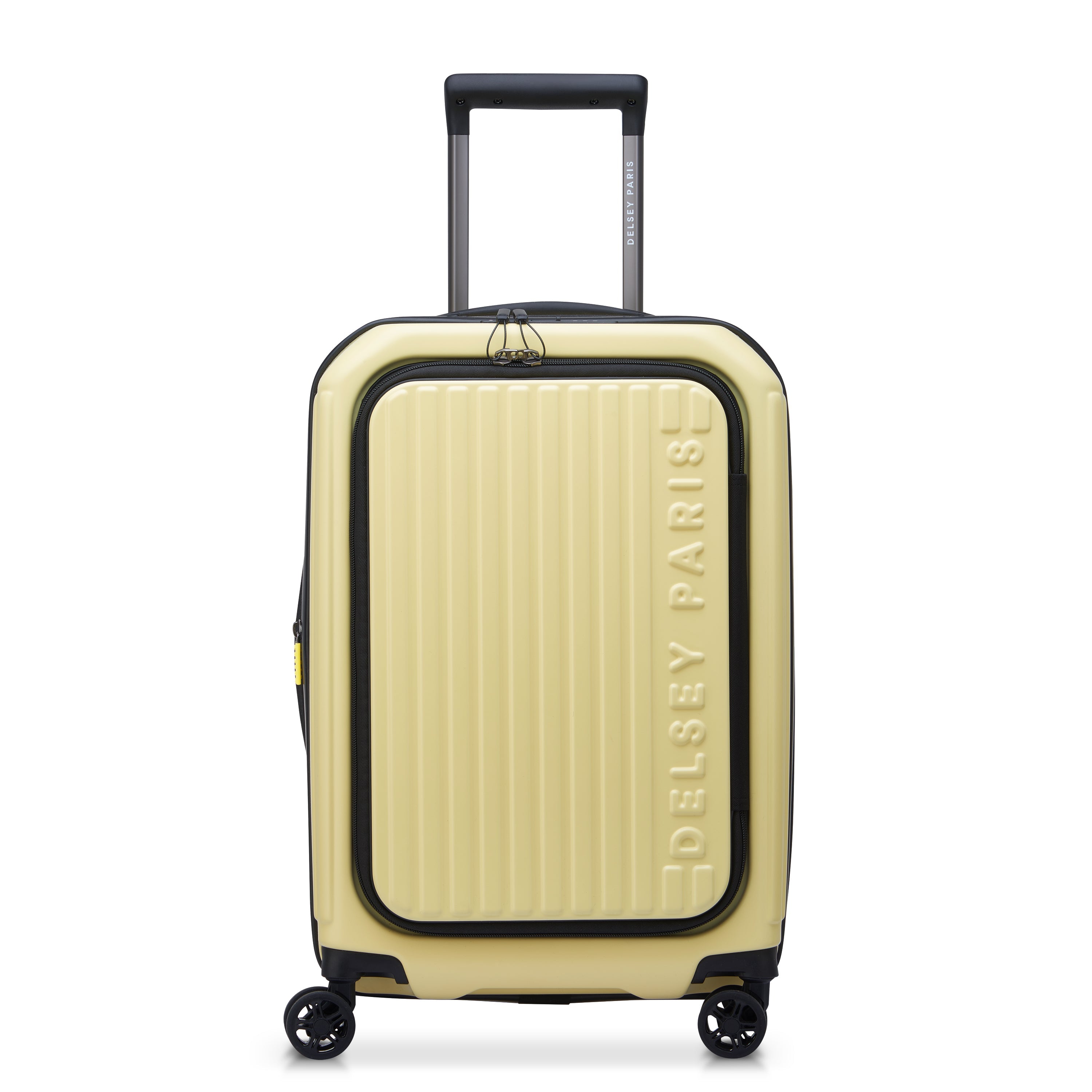 delsey-securitime-zip-55-cm-kabinenkoffer-gelb-erweiterbar image 1