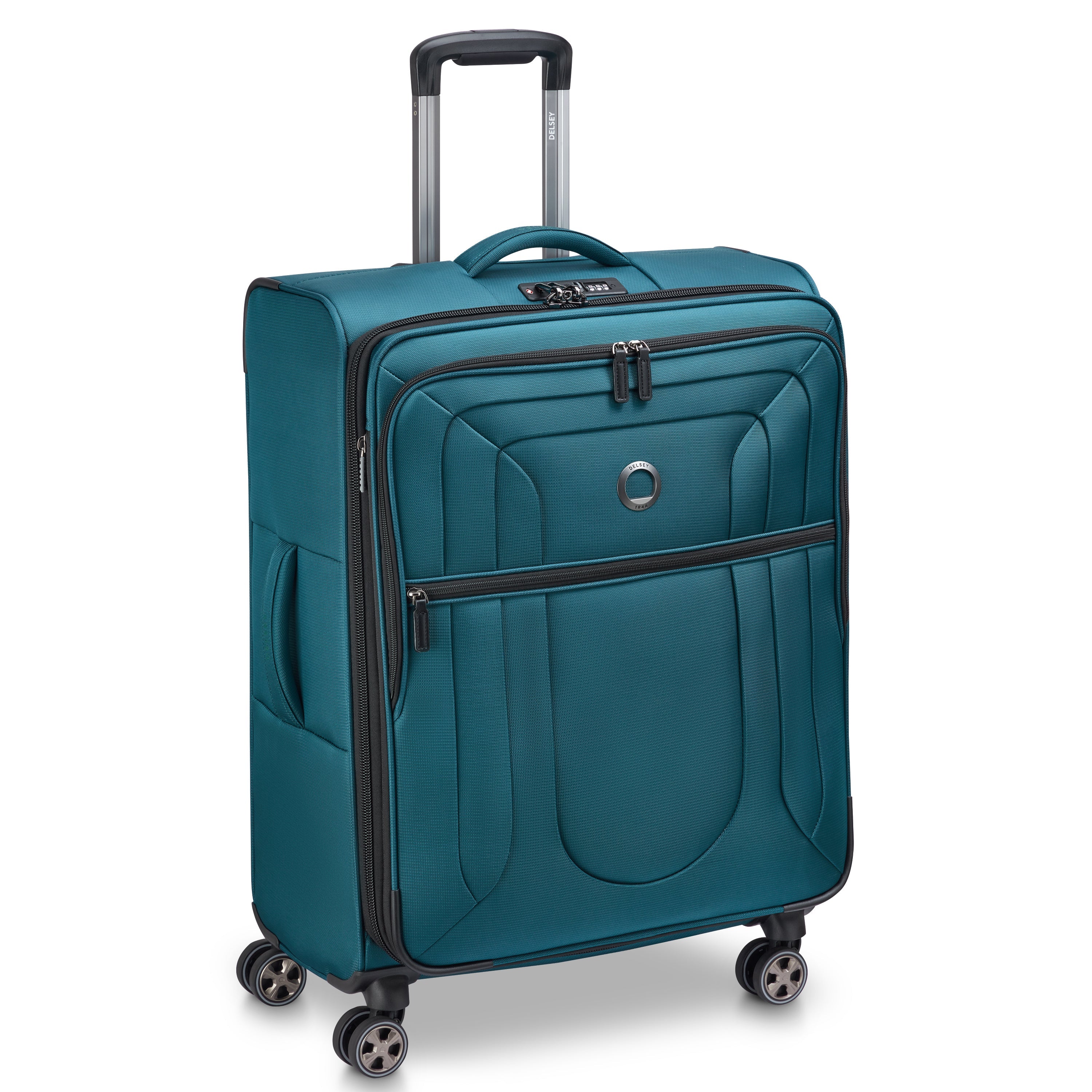delsey-shadow-dlx-koffer-70-cm-teal-blue-weich image 2