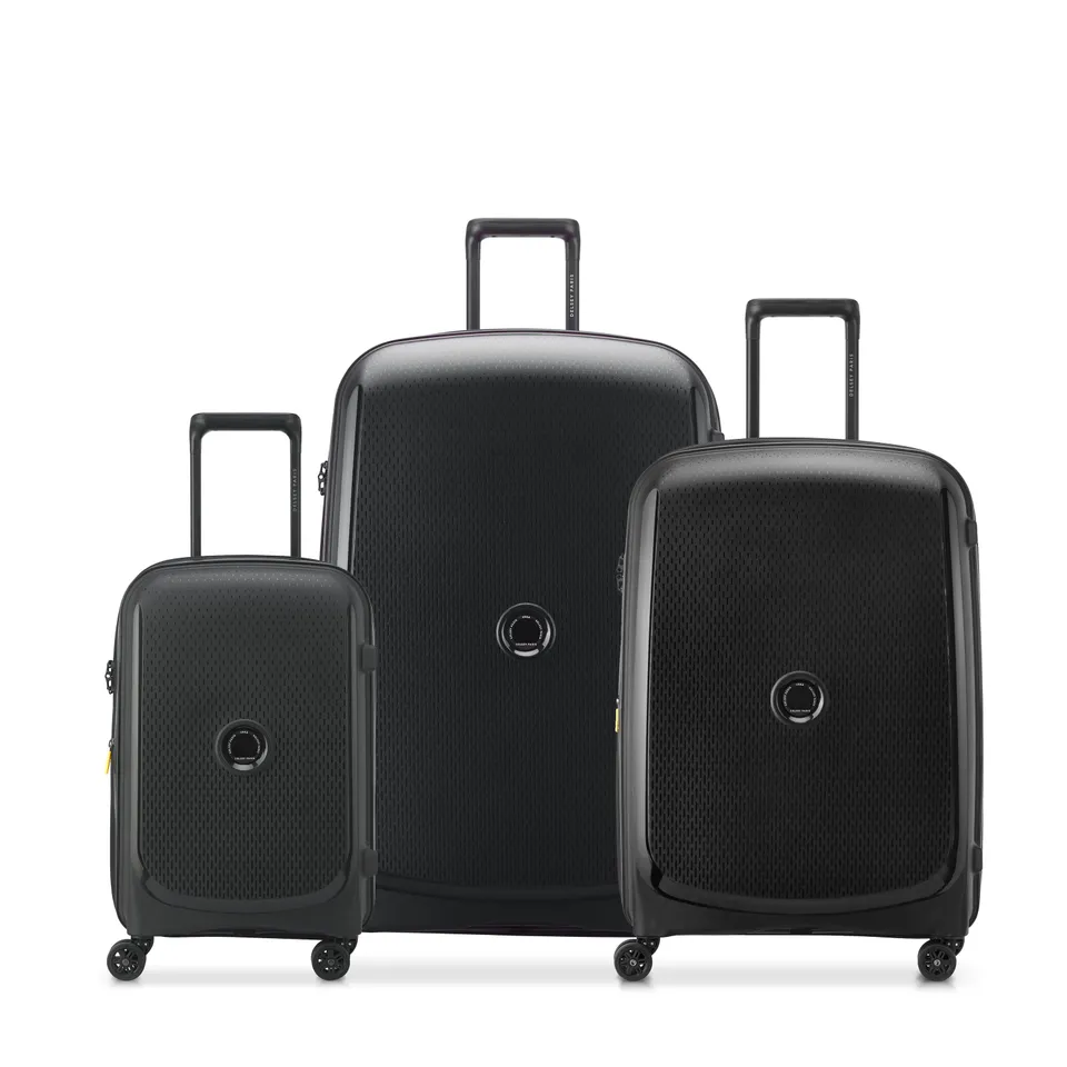 delsey-belmont-plus-kofferset-3-teilig-black-hartschale image 1