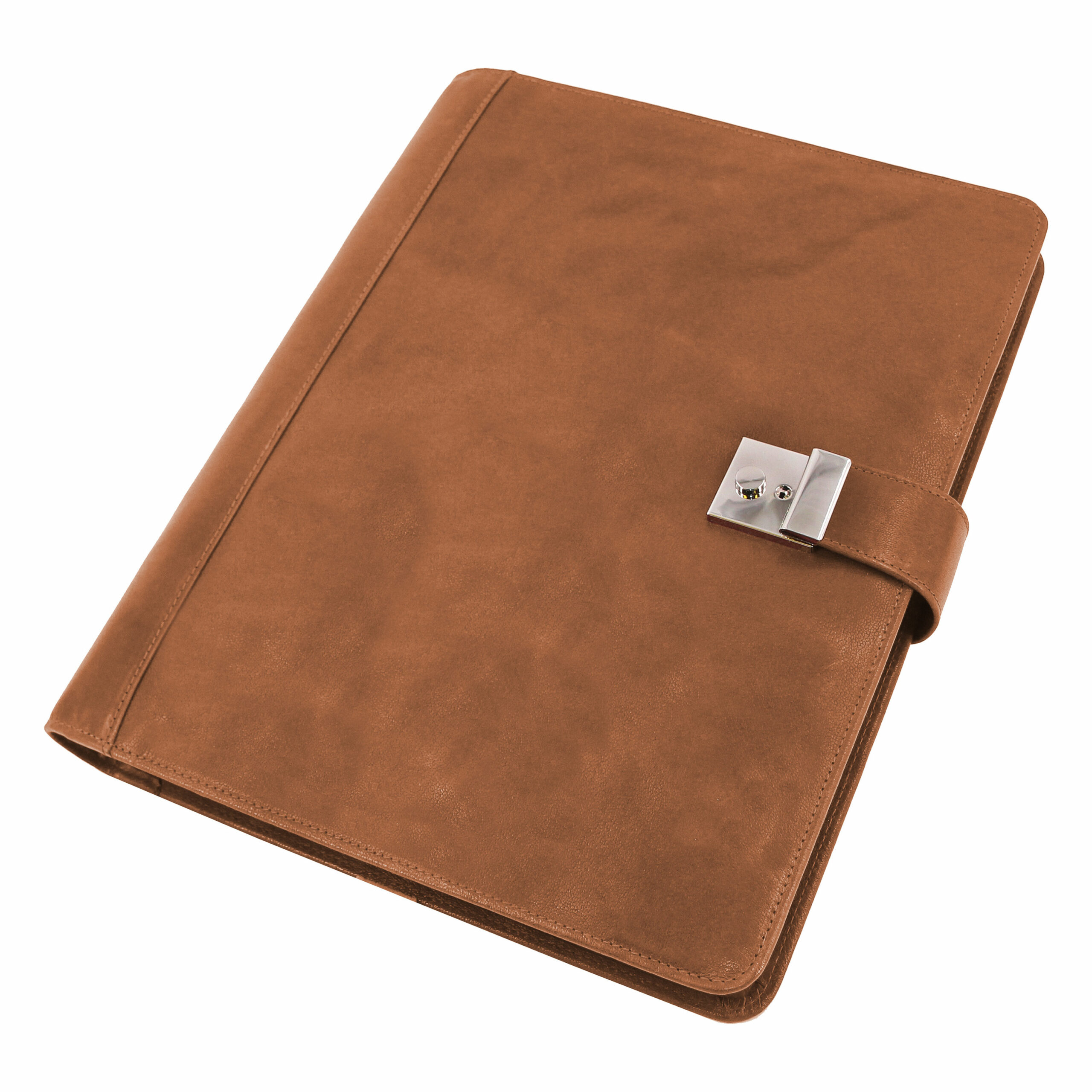 alumaxx-dokumentenmappe-a4-mit-schloss-cognac-leder image 3
