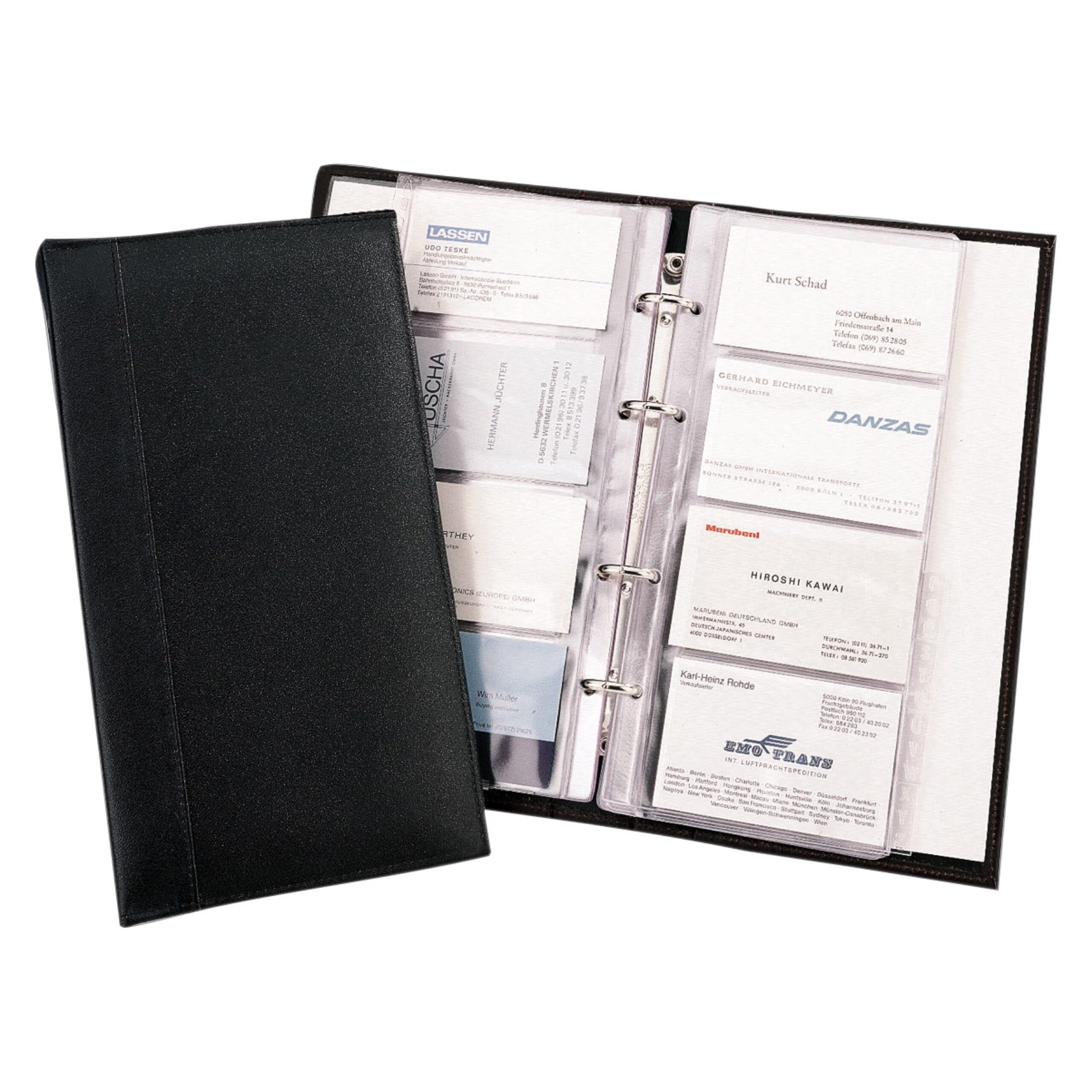 alumaxx-alassio-visitenkarten-ringbuch-schwarz-120-karten image 1