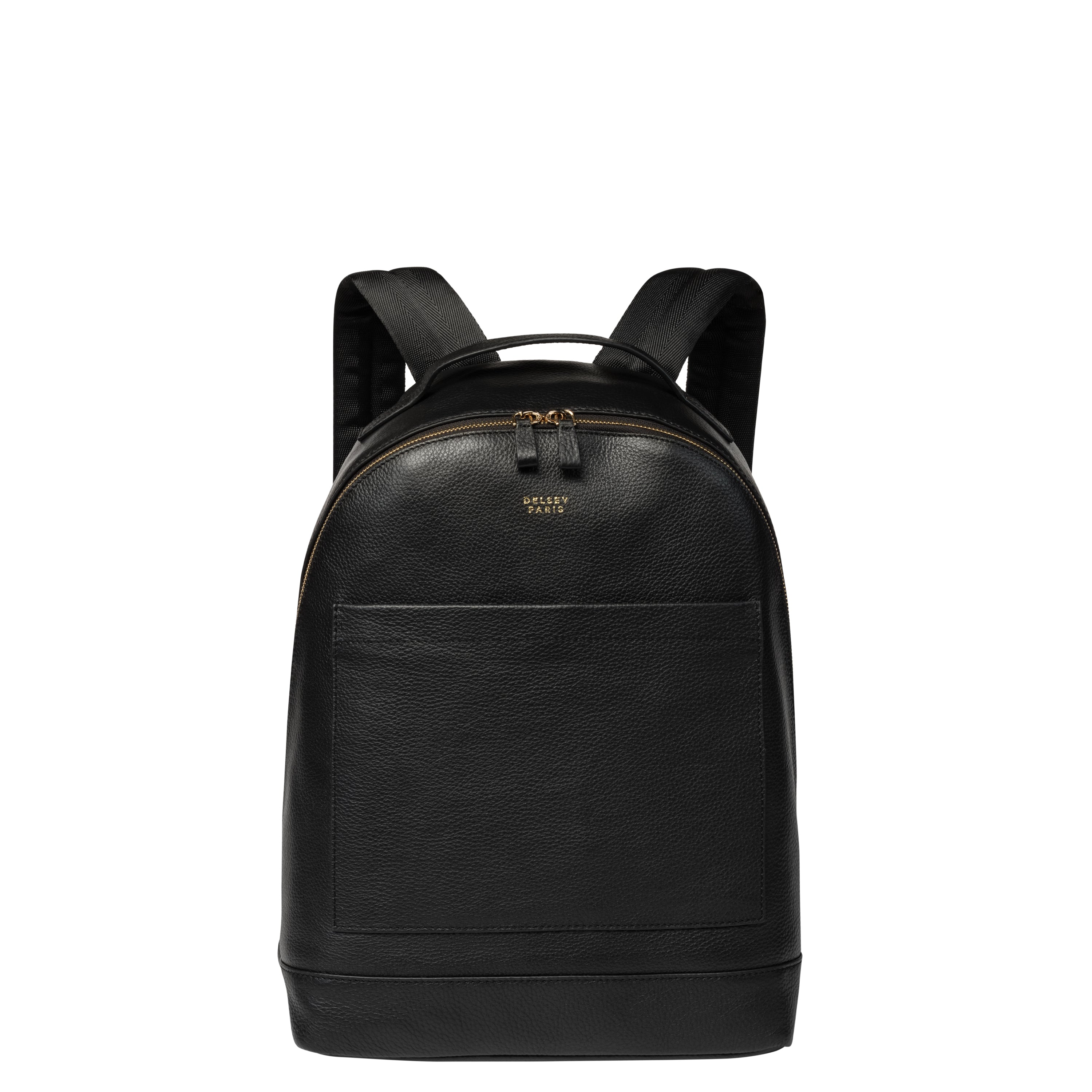delsey-le-cuir-graine-lederrucksack-21l-schwarz image 1