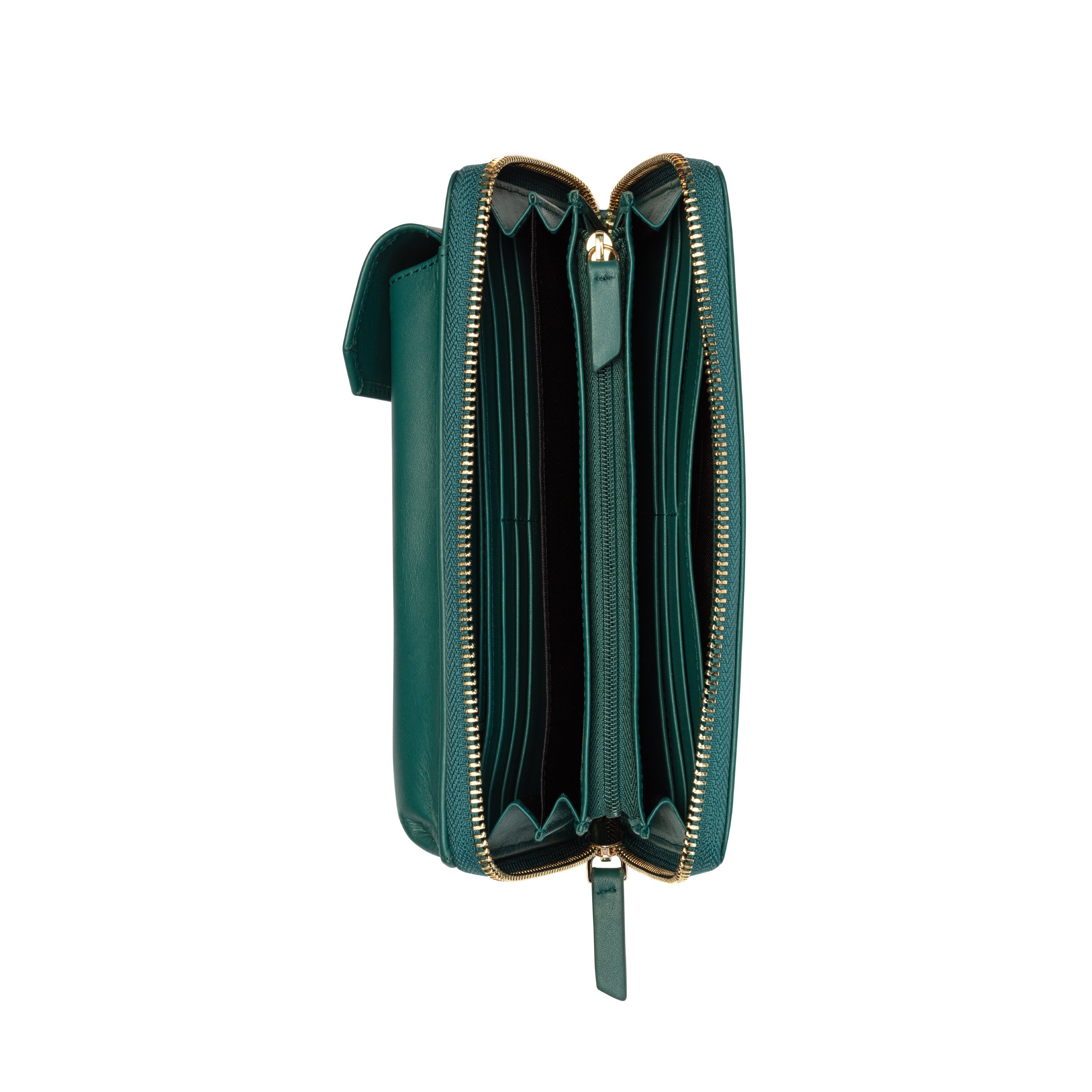 delsey-le-cuir-lisse-geldb-rse-gr-n-leder-damen image 7