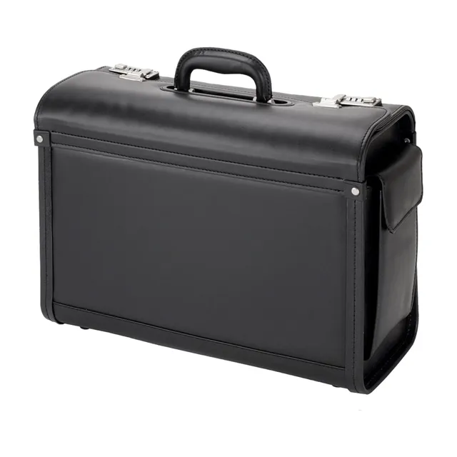 alumaxx-genova-pilotenkoffer-kunstleder-schwarz-a4-zahlenschloss image 1