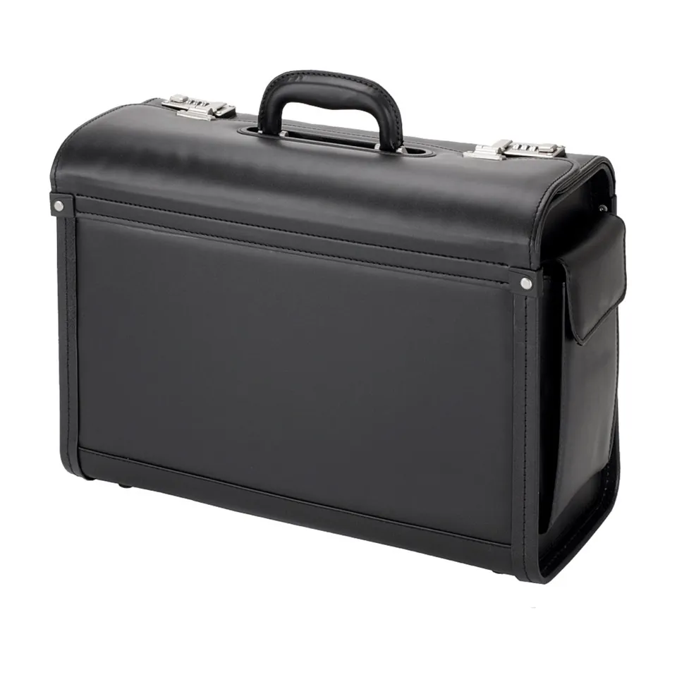 alumaxx-genova-pilotenkoffer-kunstleder-schwarz-a4-zahlenschloss image 1