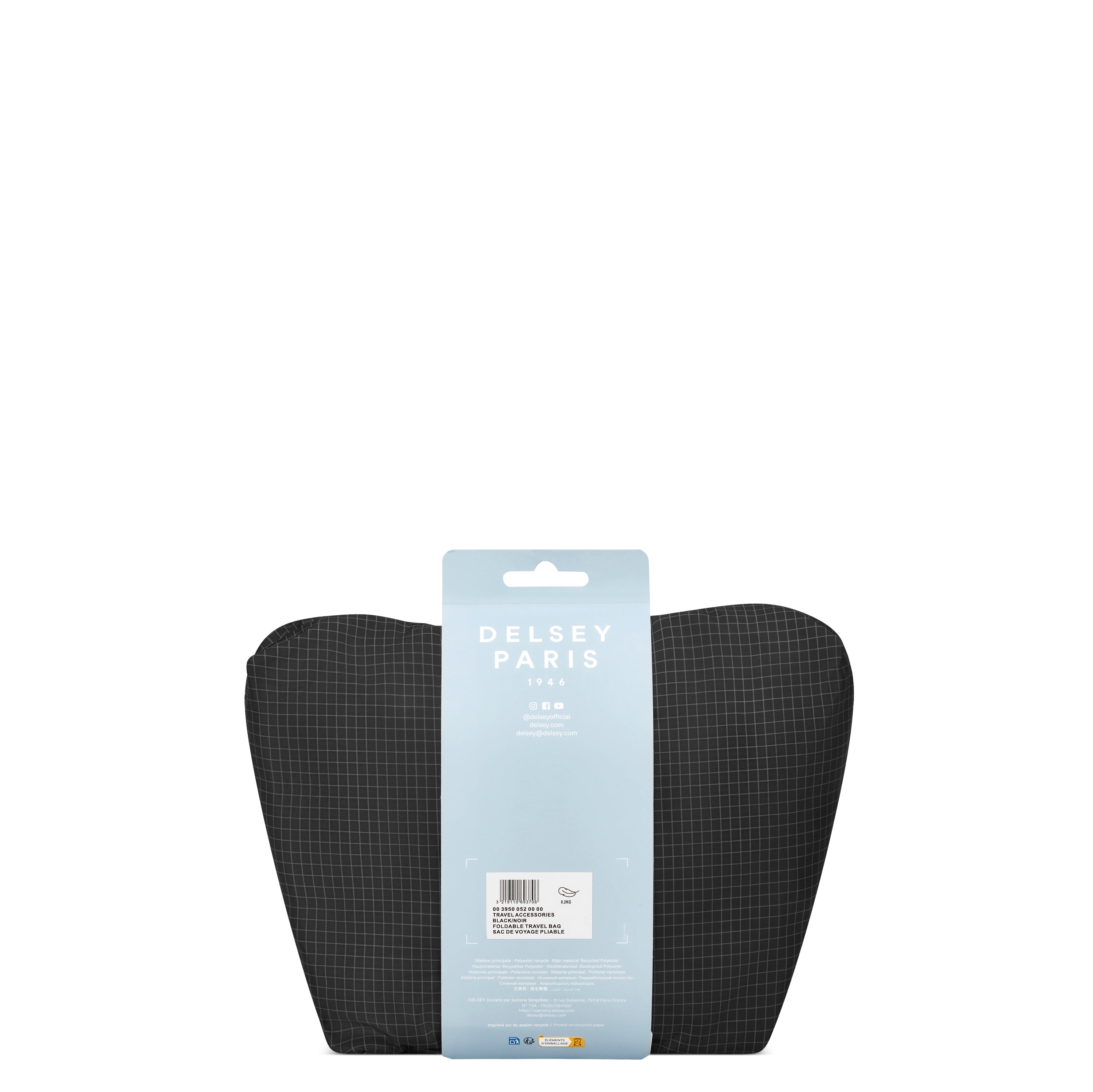 delsey-le-cuir-lisse-faltbare-tasche-56-cm-schwarz image 8