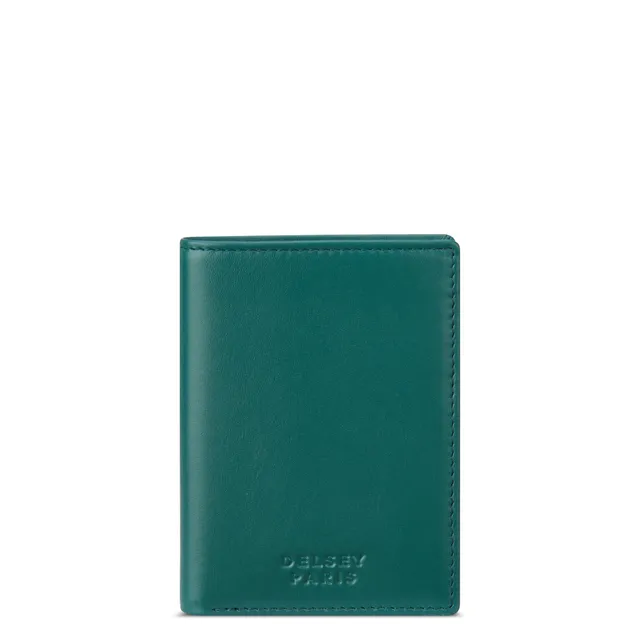 delsey-paris-le-cuir-lisse-portemonnaie-gr-n-leder image 1
