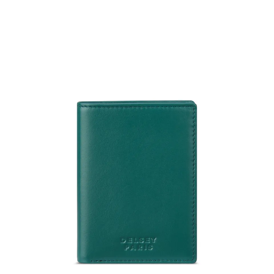 delsey-paris-le-cuir-lisse-portemonnaie-gr-n-leder image 1