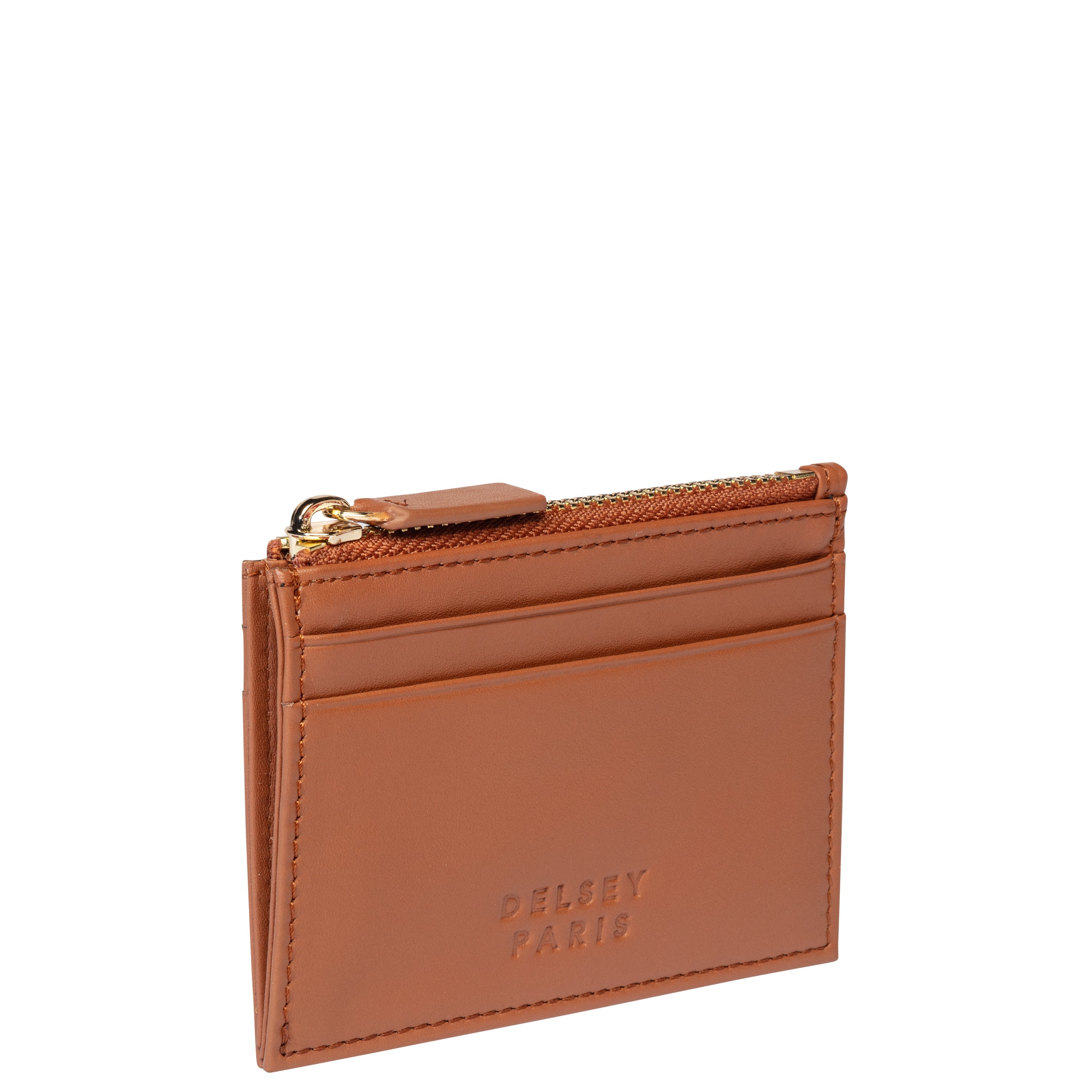 delsey-le-cuir-lisse-kartenetui-cognac-leder-kartenhalter image 6