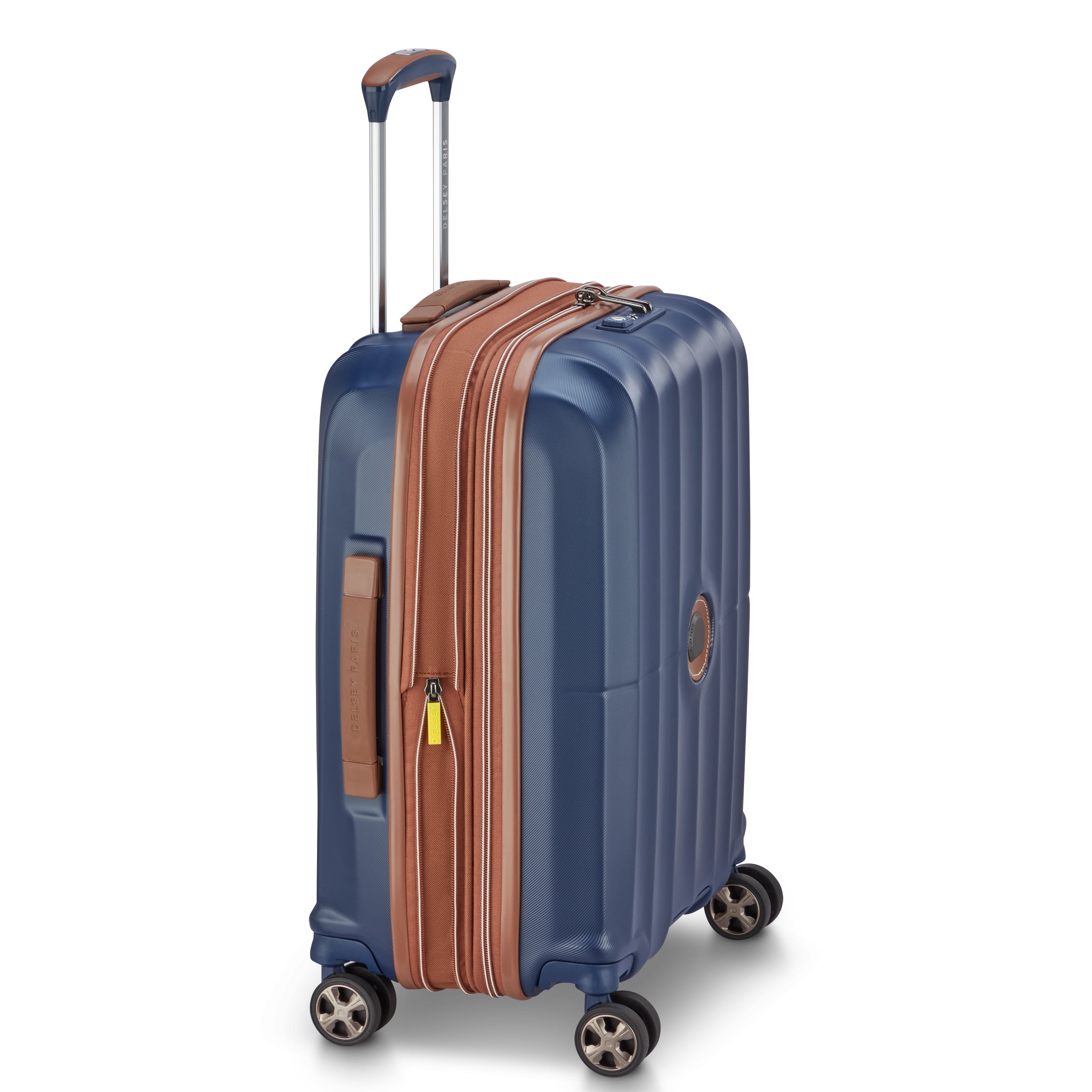 delsey-carrousel-2-kabinenkoffer-55-cm-trolley-blau-erweiterbar image 7