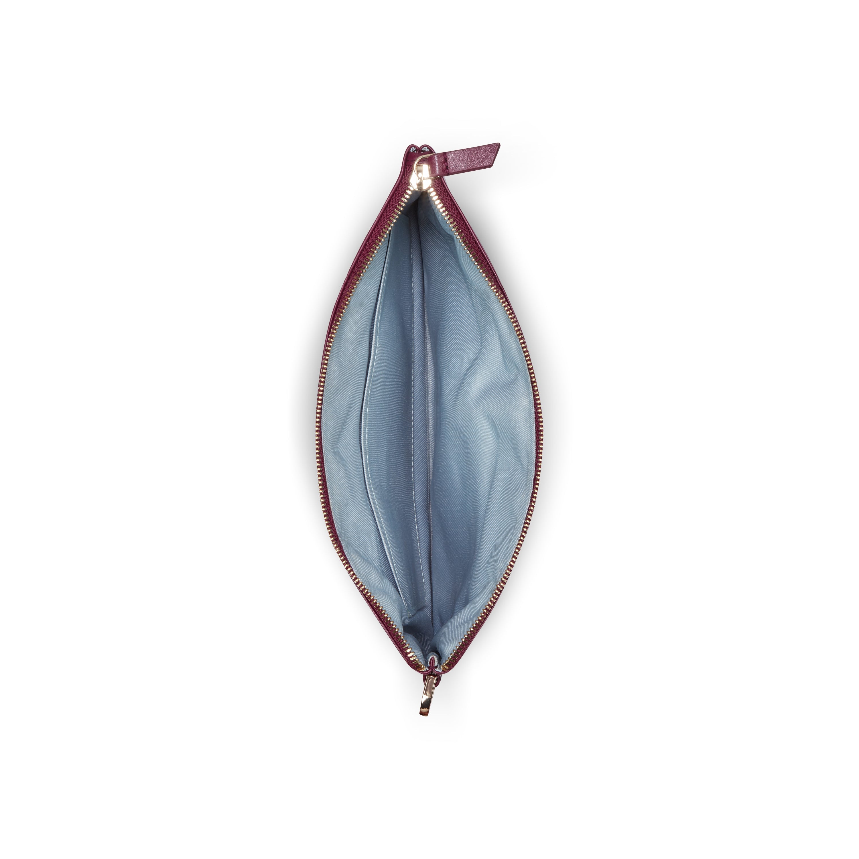 delsey-le-cuir-lisse-pouch-leder-pochette-burgundy image 3