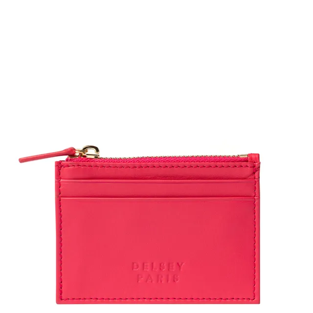delsey-le-cuir-lisse-kartenetui-pink-leder image 1
