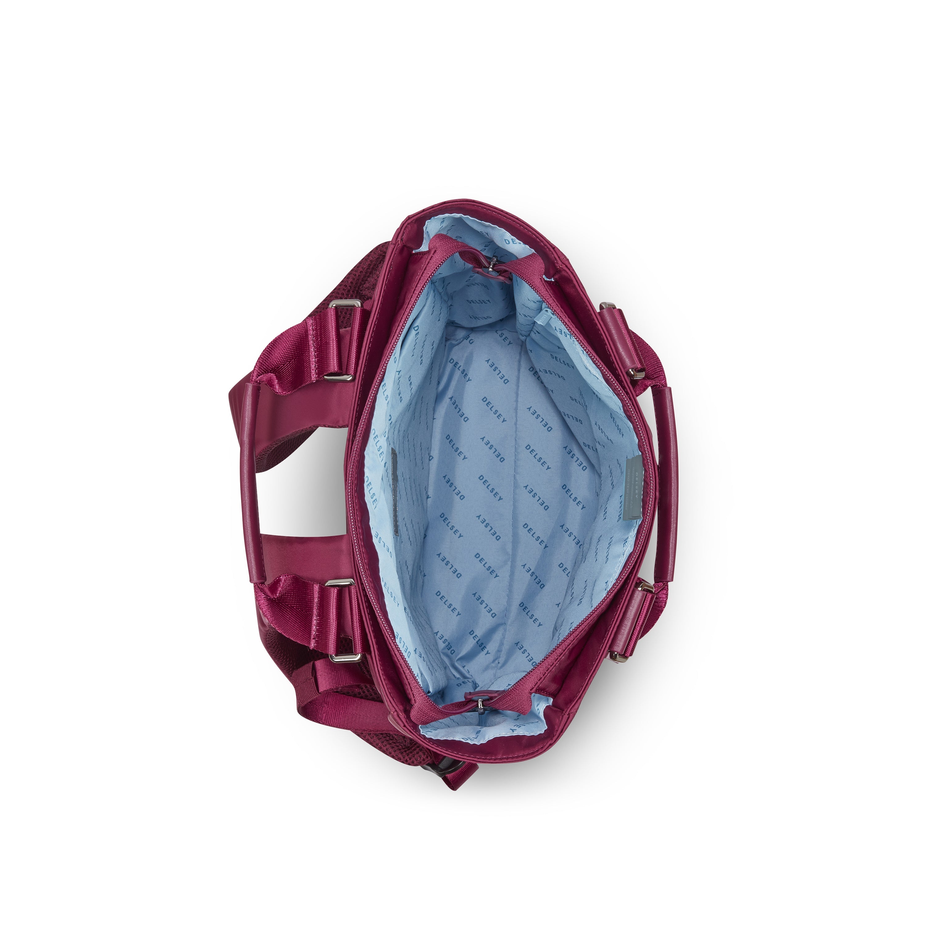 delsey-victoire-tote-backpack-17l-burgundy-laptop image 3