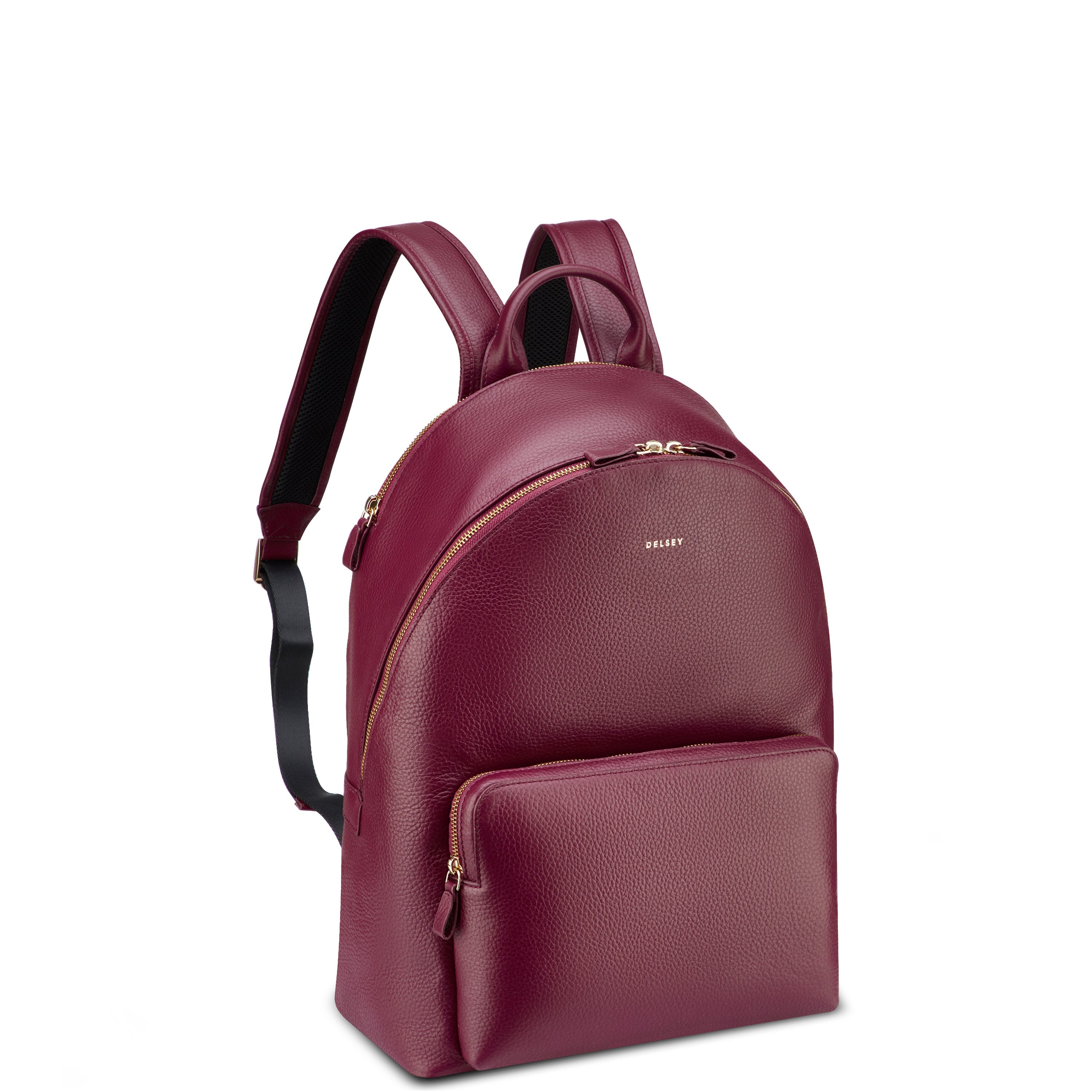 delsey-le-cuir-lisse-grain-rucksack-23l-bordeaux-leder image 2
