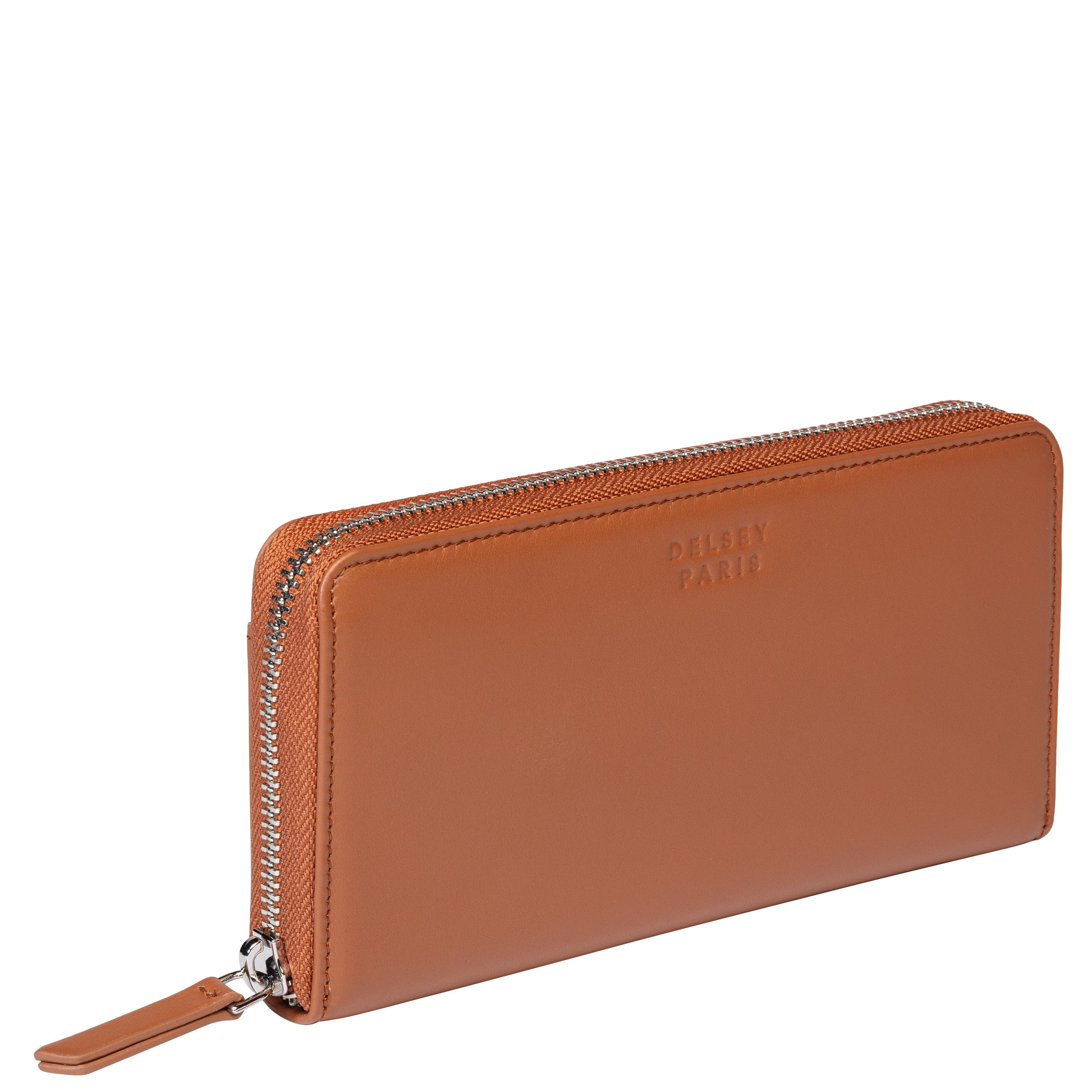 delsey-le-cuir-lisse-geldb-rse-cognac-leder-portemonnaie image 6