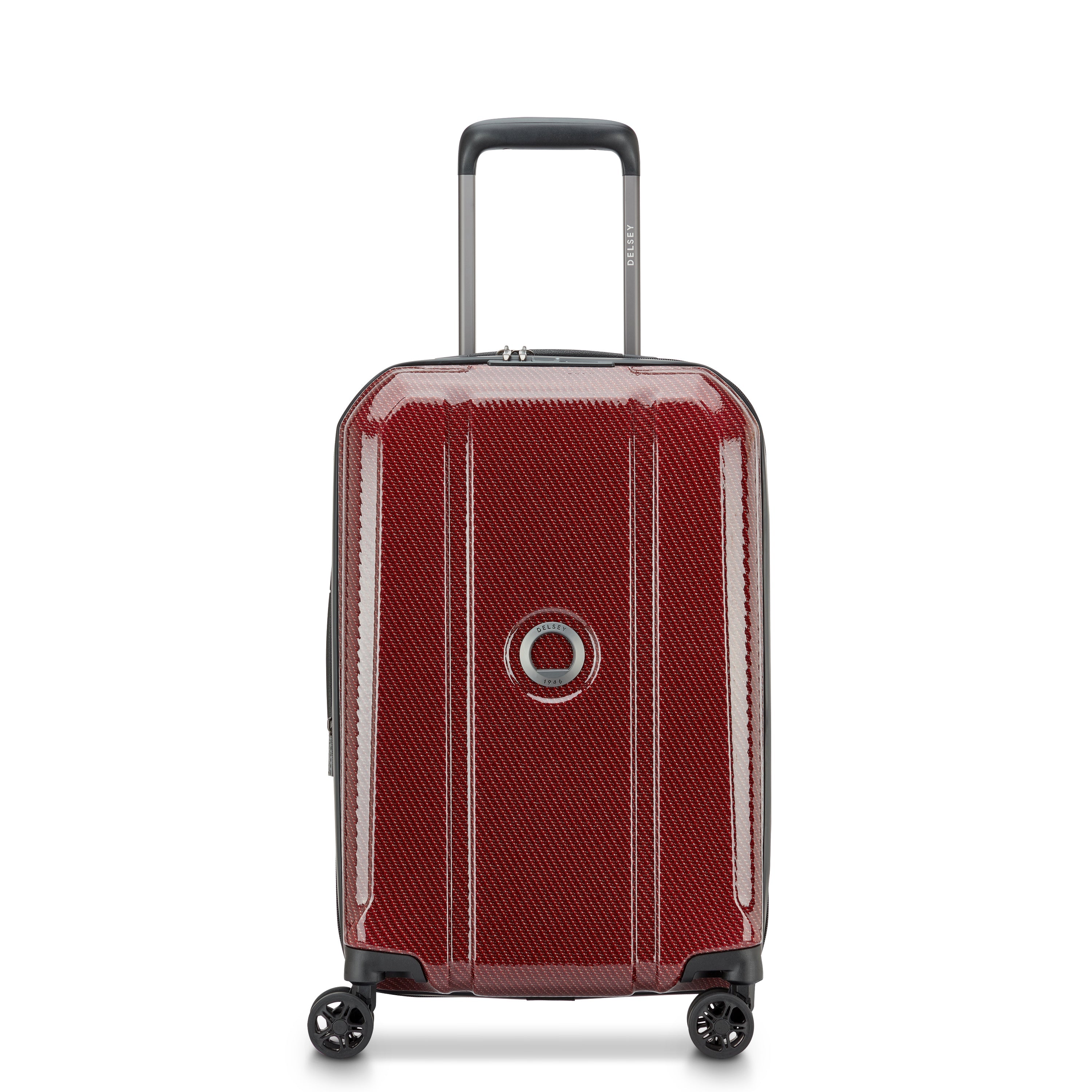 delsey-helium-ultimate-kabinenkoffer-55cm-bordeaux-leicht image 1
