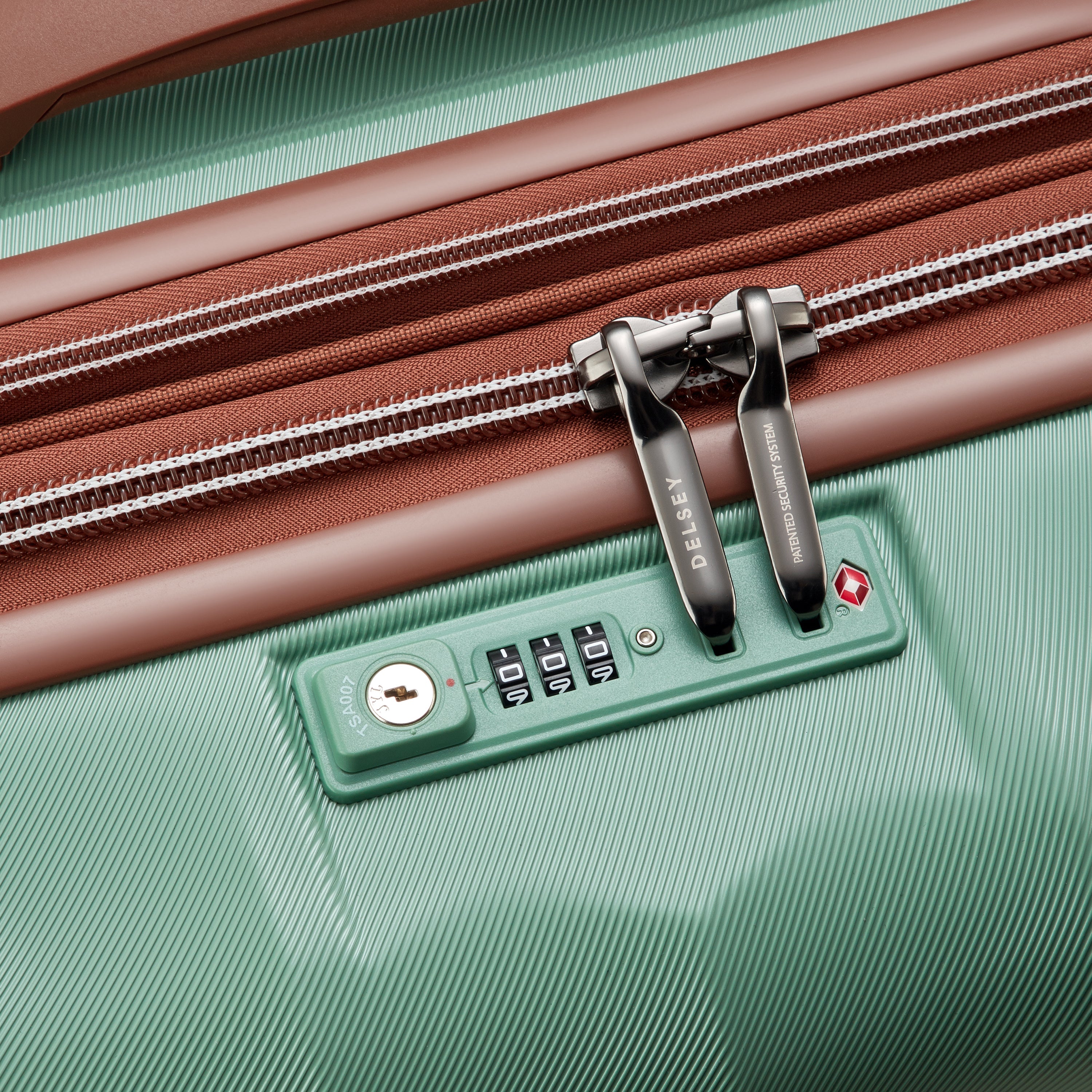 delsey-carrousel-2-66-cm-hartschalenkoffer-sage-green-erweiterbar image 5