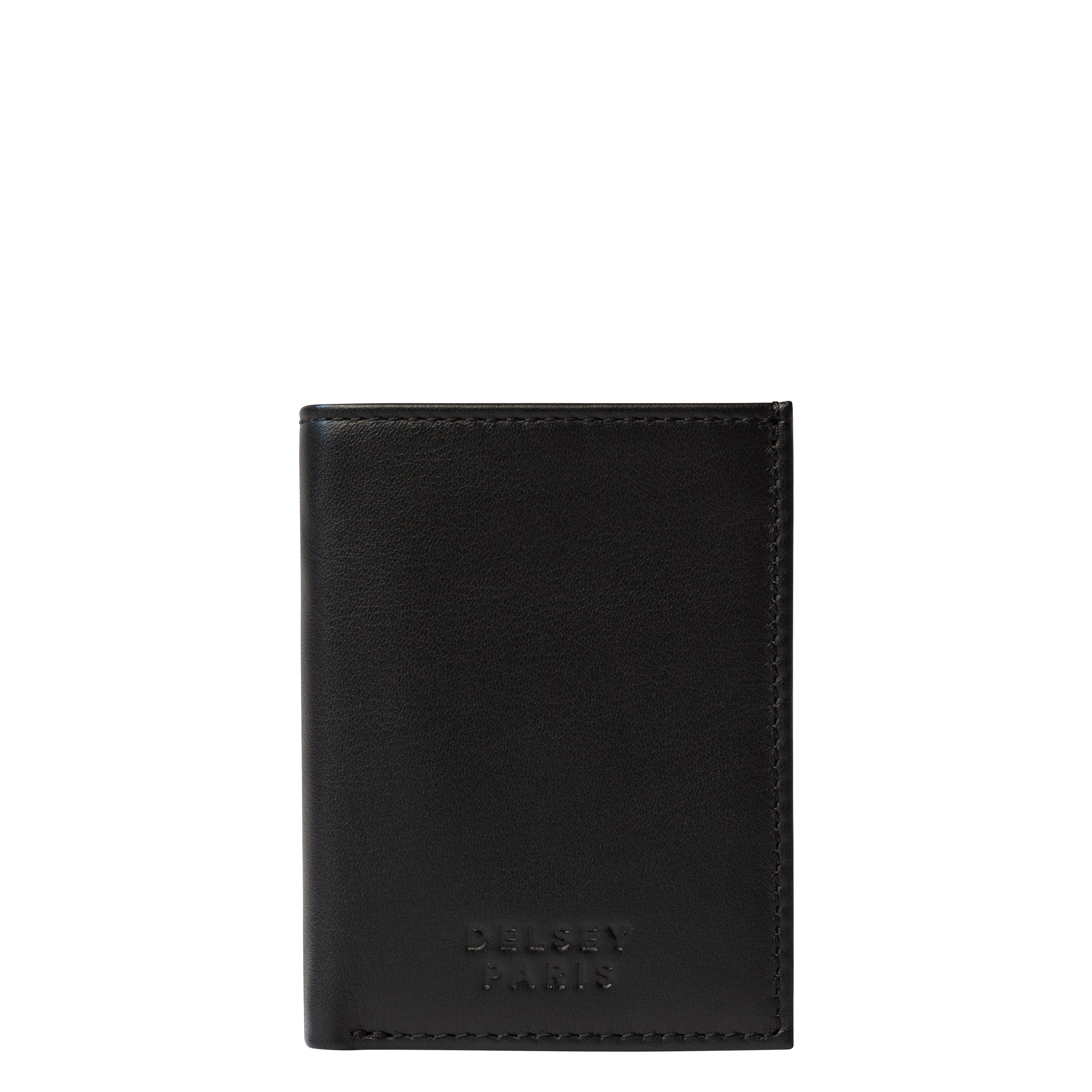 delsey-le-cuir-lisse-geldb-rse-schwarz-leder image 1