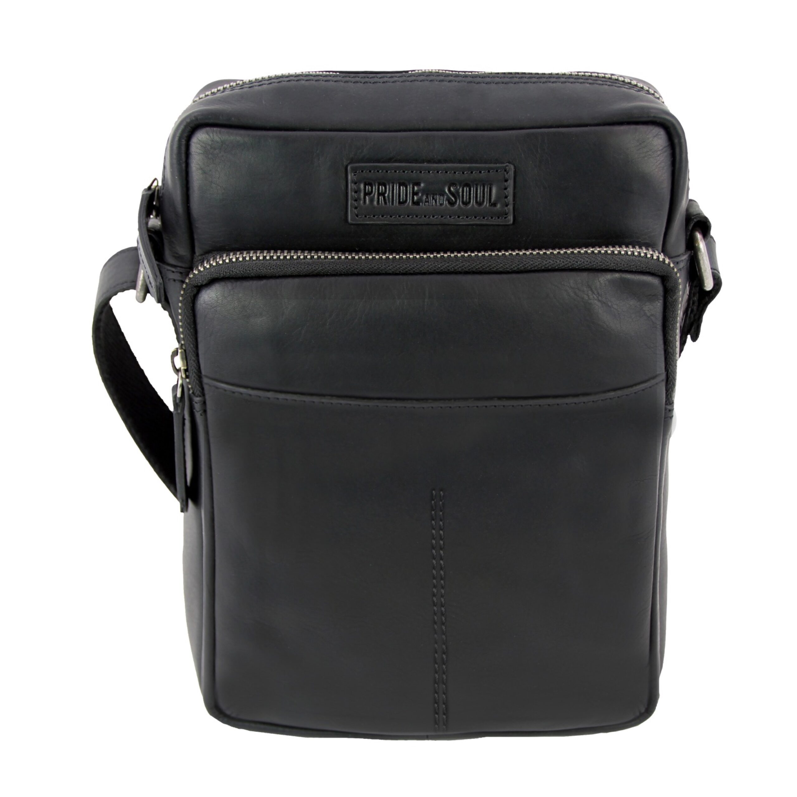 alumaxx-port-umh-ngetasche-leder-schwarz-18x25x6 image 1