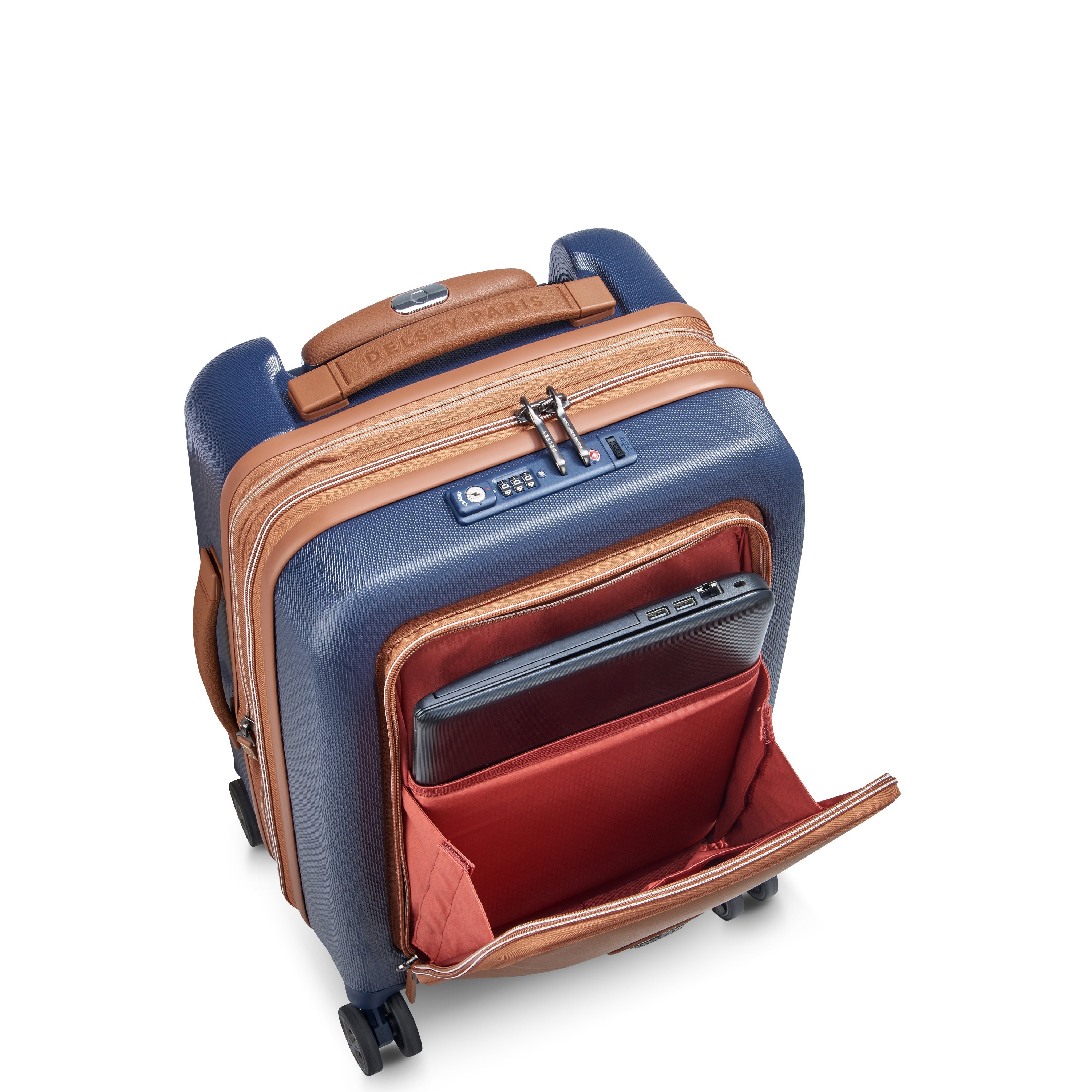 delsey-chatelet-air-2-0-kabinenkoffer-55-cm-navy-erweiterbar image 7