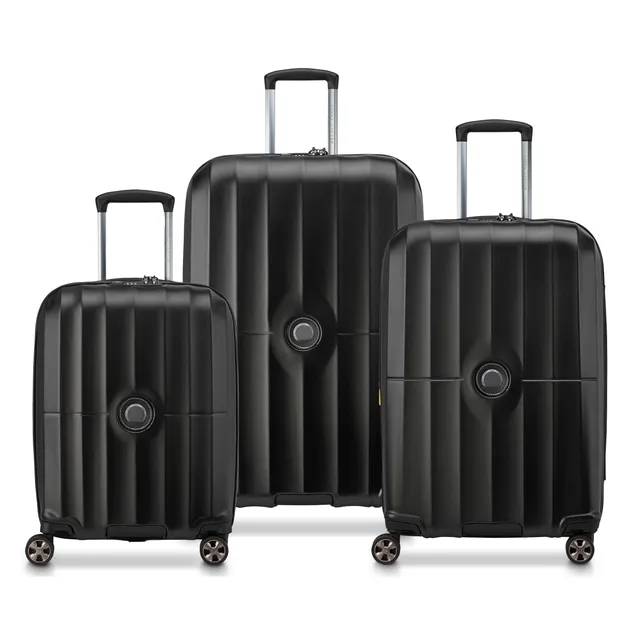 delsey-carrousel-2-kofferset-3-teilig-schwarz-hartschale image 1