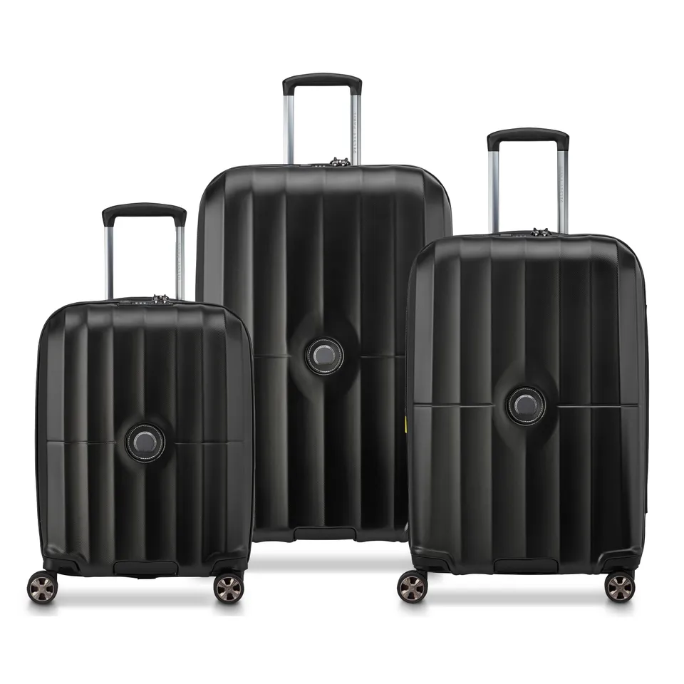 delsey-carrousel-2-kofferset-3-teilig-schwarz-hartschale image 1