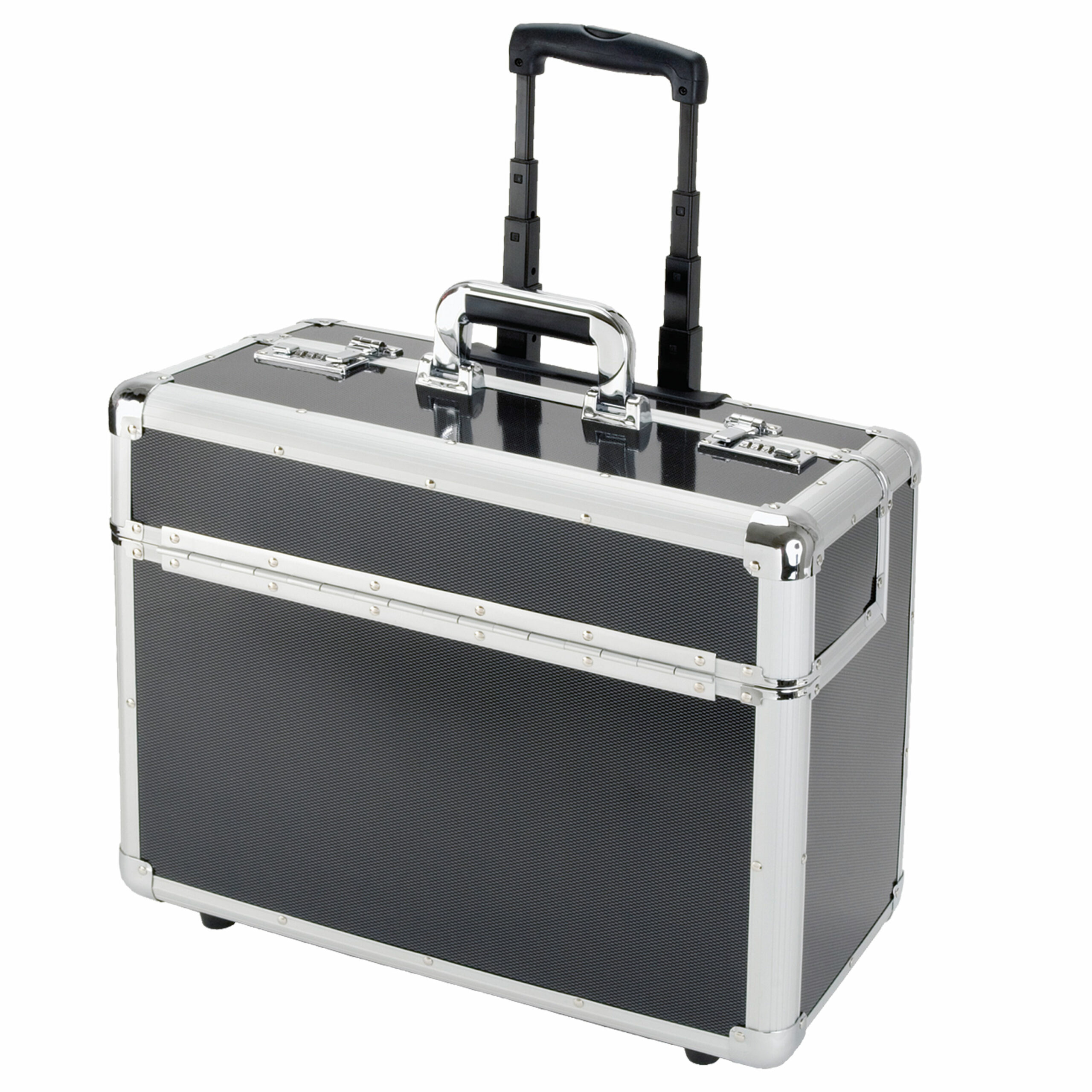 alumaxx-c-2-pilotenkoffer-carbon-silber-aluminium-trolley image 1