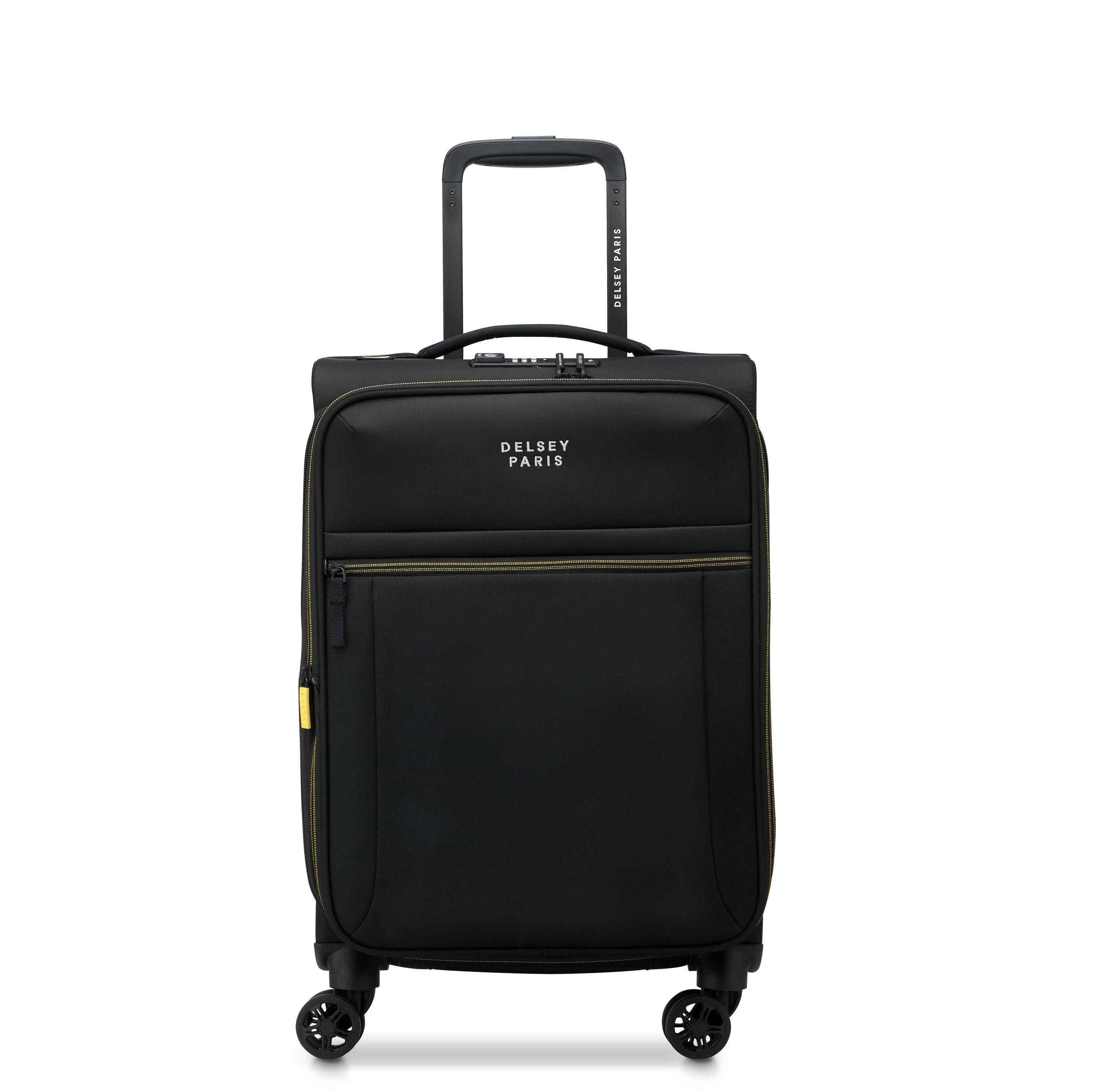 delsey-paris-brochant-3-kabinenkoffer-55-cm-schwarz-erweiterbar image 1