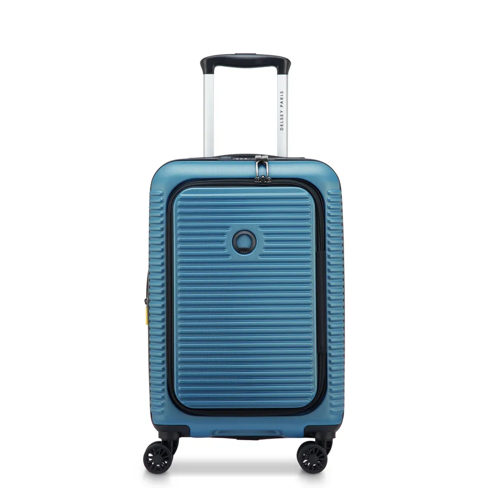 delsey-paris-freestyle-kabinenkoffer-55-cm-blau-erweiterbar image 1