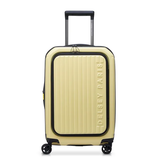 delsey-securitime-zip-55-cm-kabinenkoffer-gelb-erweiterbar image 1