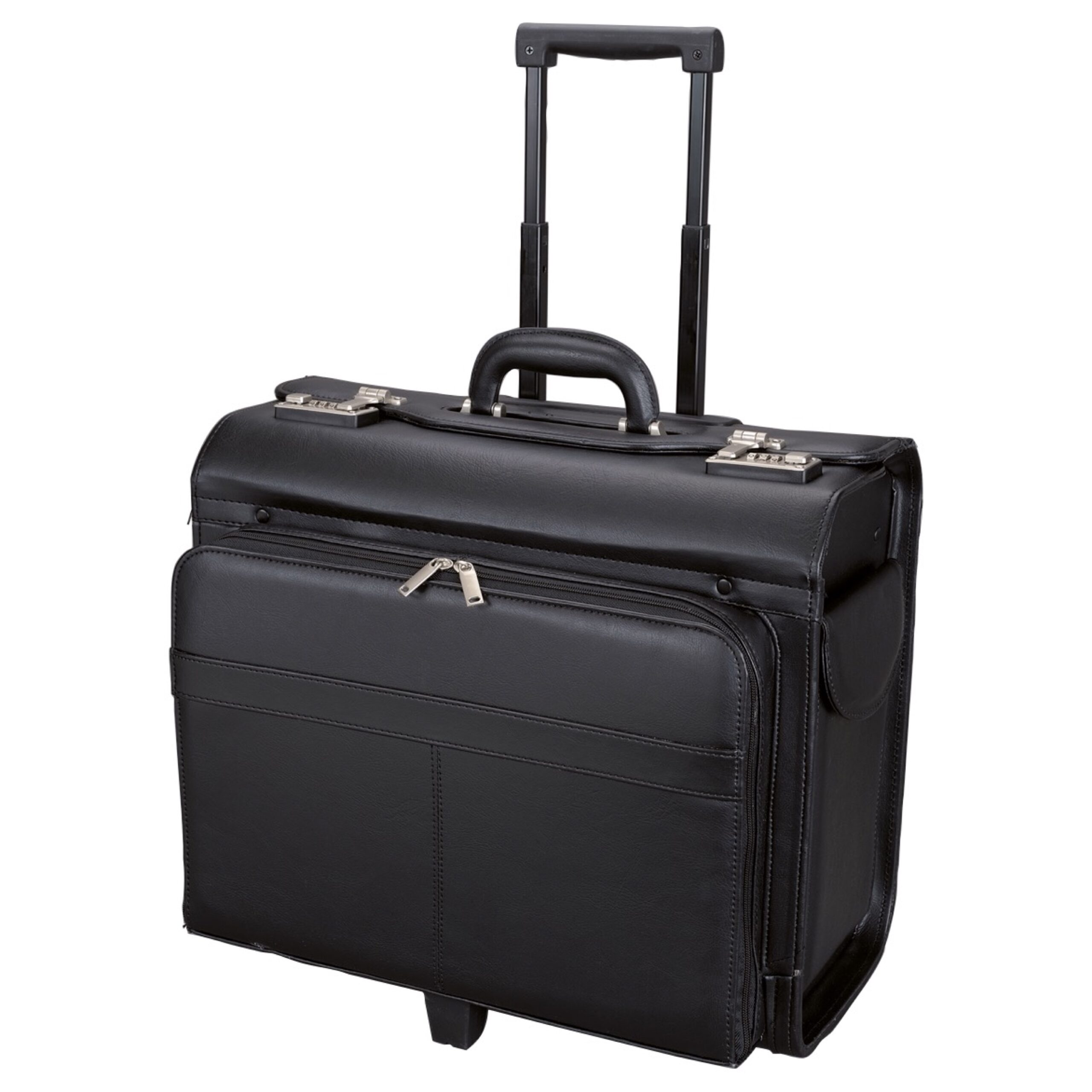 alumaxx-san-remo-pilotenkoffer-schwarz-kunstleder-17-zoll image 1