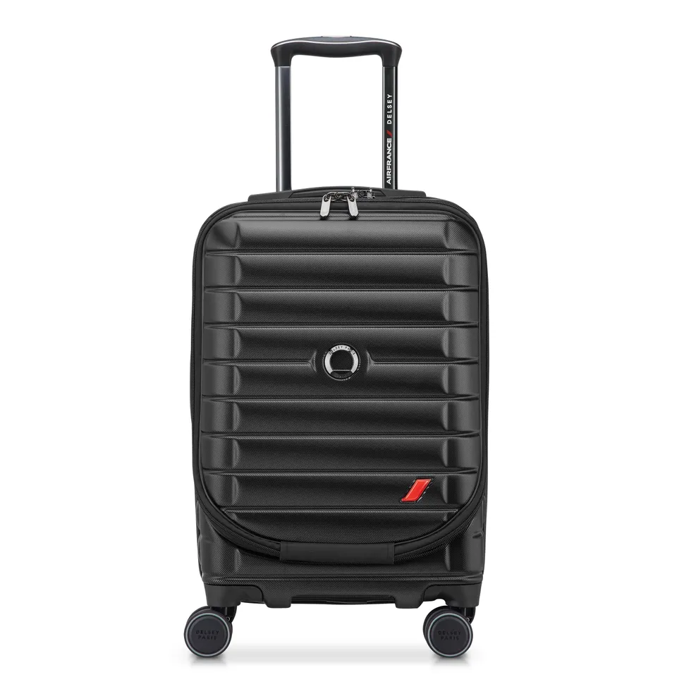 delsey-elegance-kabinenkoffer-55-cm-schwarz-erweiterbar-hartschale image 1