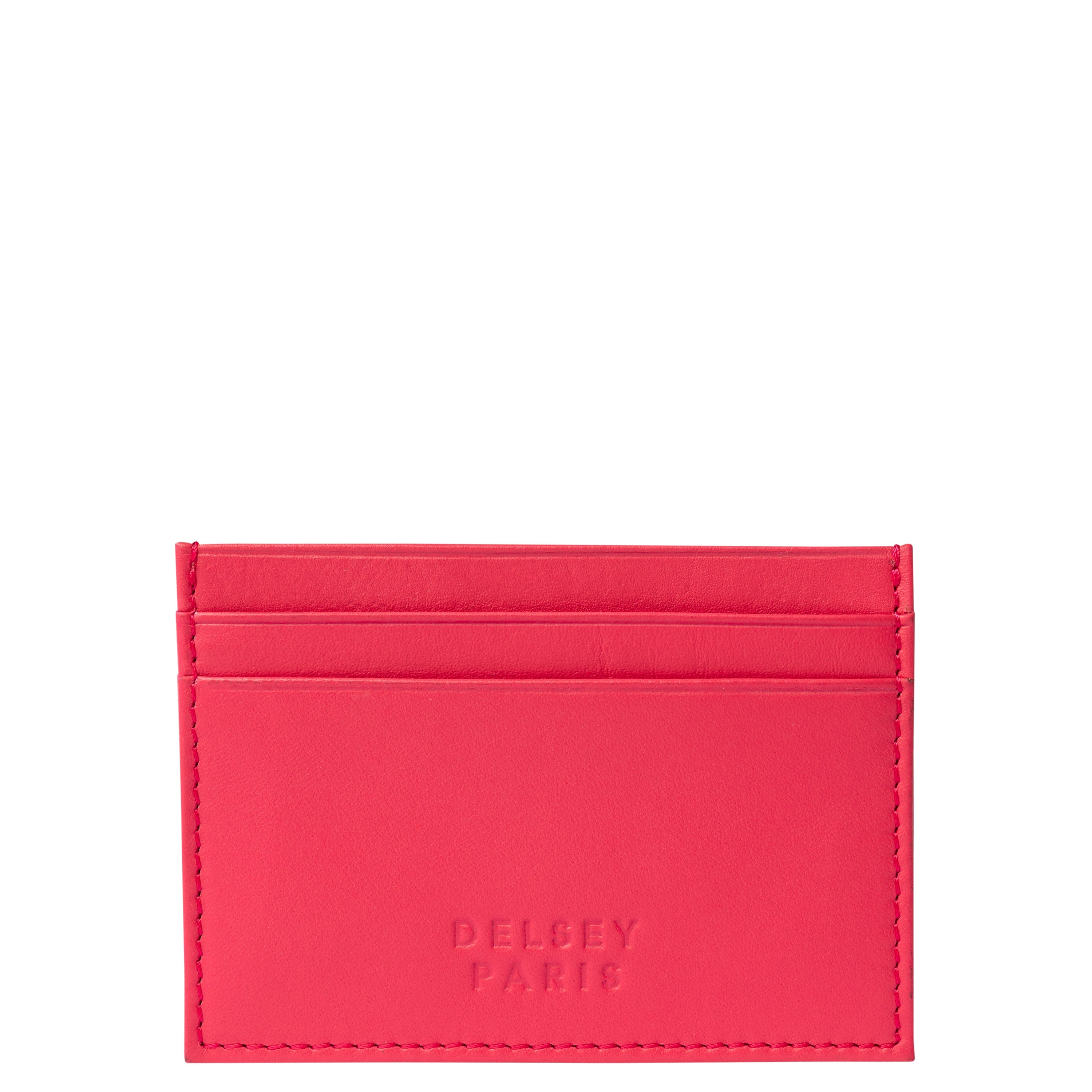 delsey-le-cuir-lisse-kartenetui-leder-rosa image 1