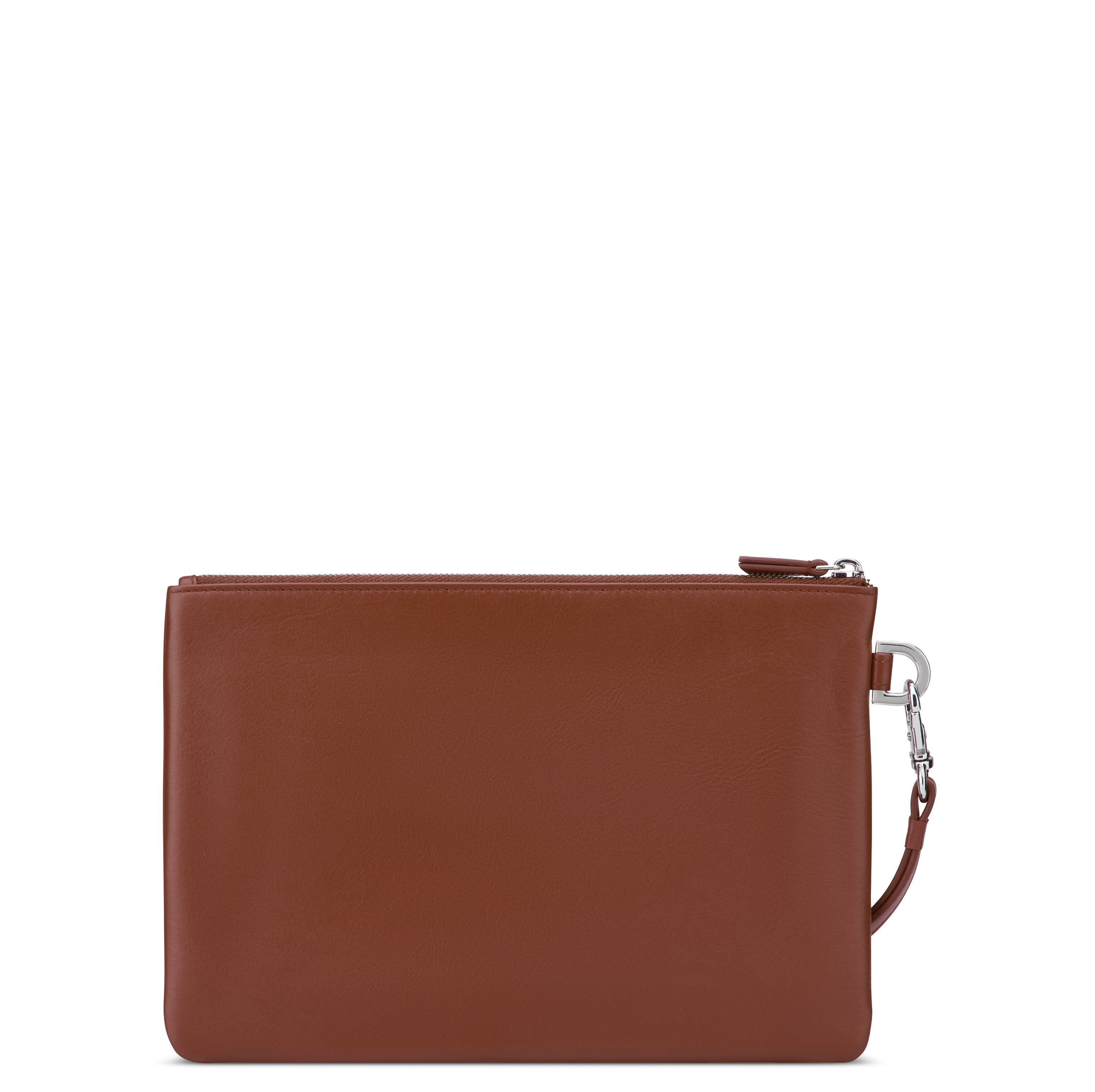 delsey-paris-le-cuir-lisse-pouch-clutch-cognac-leder image 6
