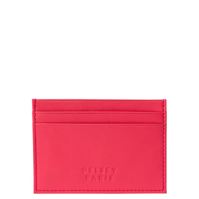 delsey-le-cuir-lisse-kartenetui-leder-rosa image 1