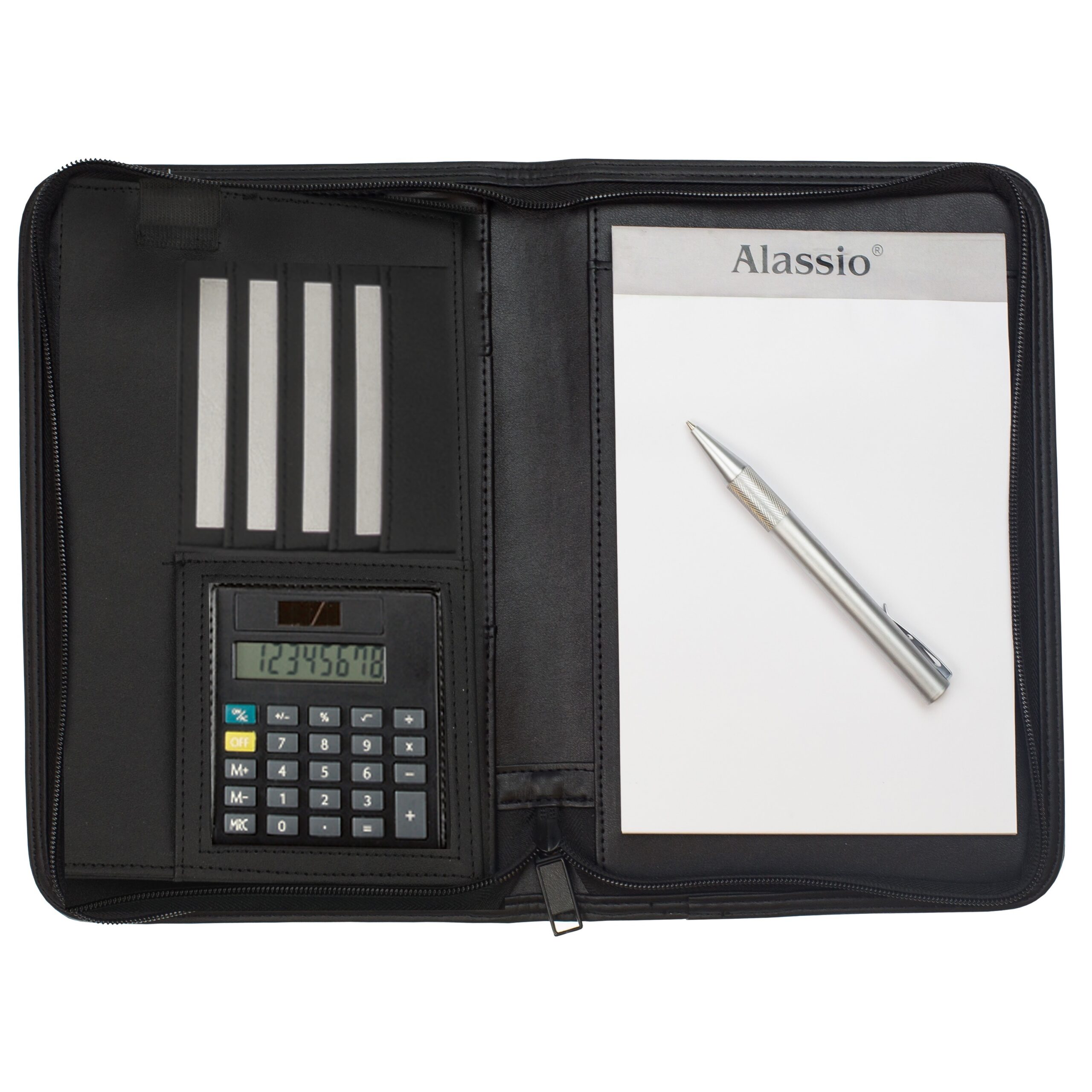 alumaxx-corniglia-rei-verschlussmappe-a5-schwarz-mit-block image 1