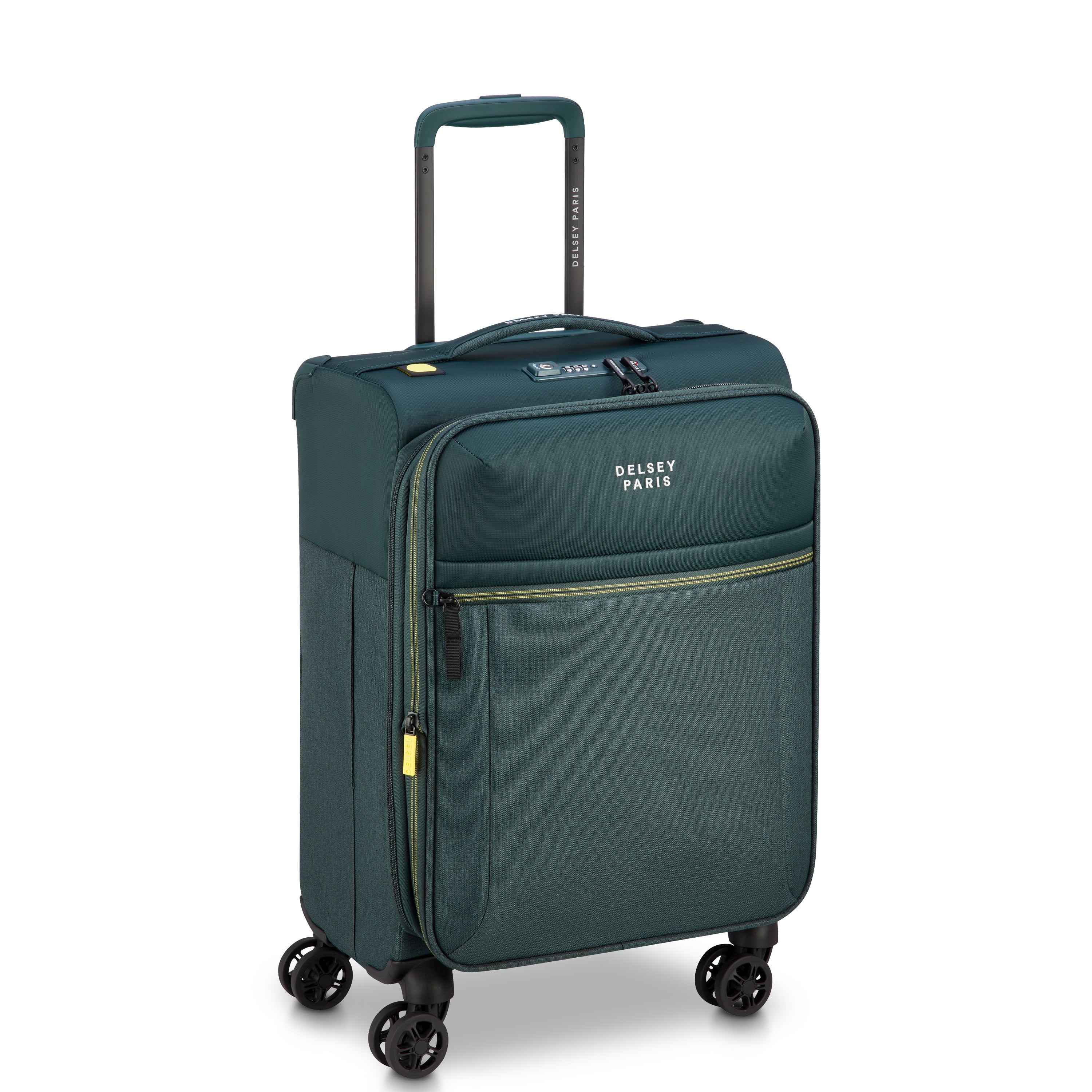 delsey-paris-brochant-3-kabinenkoffer-55-cm-gr-n-erweiterbar image 2