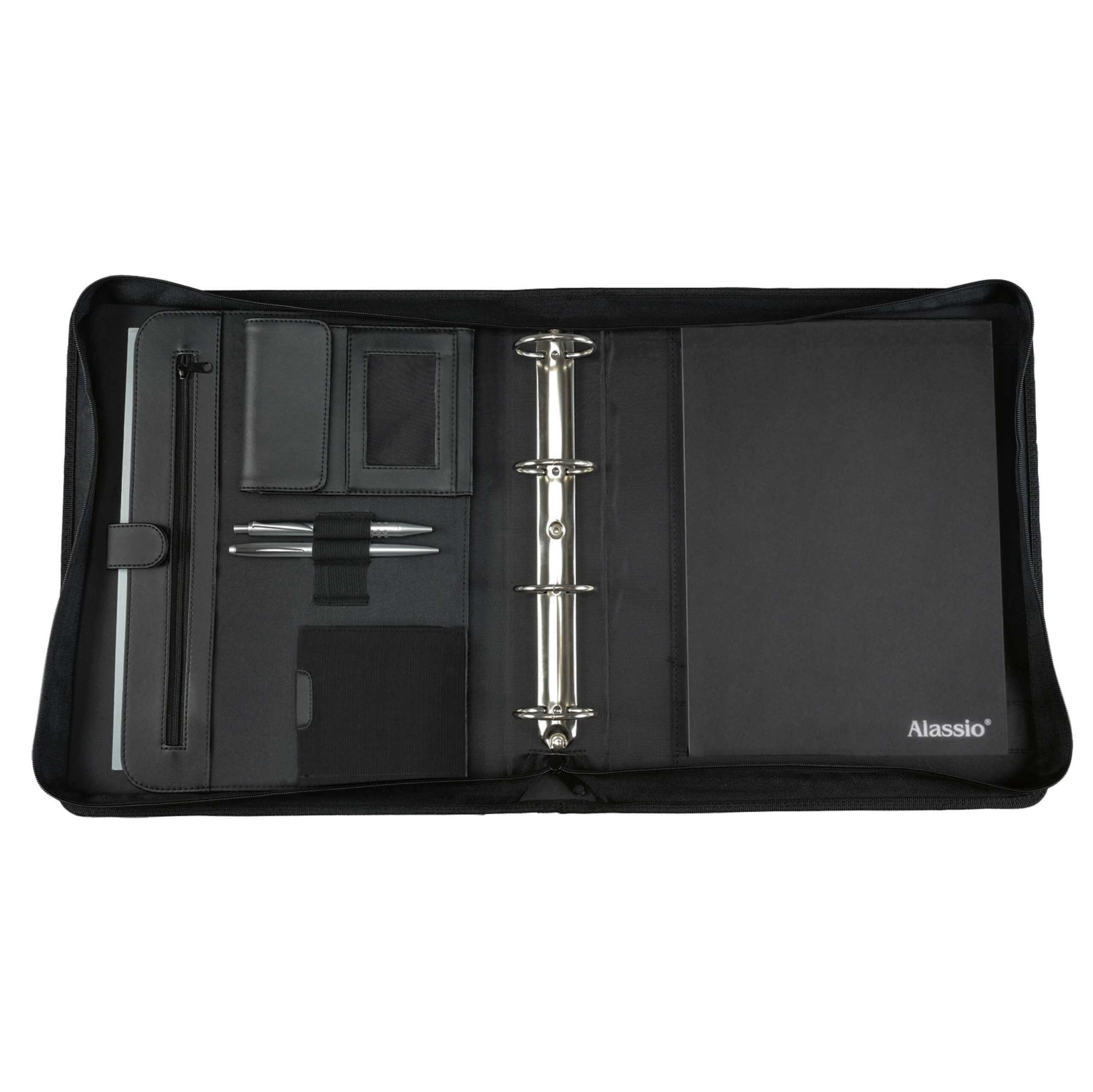 alassio-arezzo-i-tagungsmappe-a4-schwarz-leder image 1