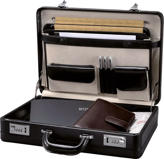 alumaxx-taormina-attach-koffer-schwarz-leder-zahlenschloss image 1