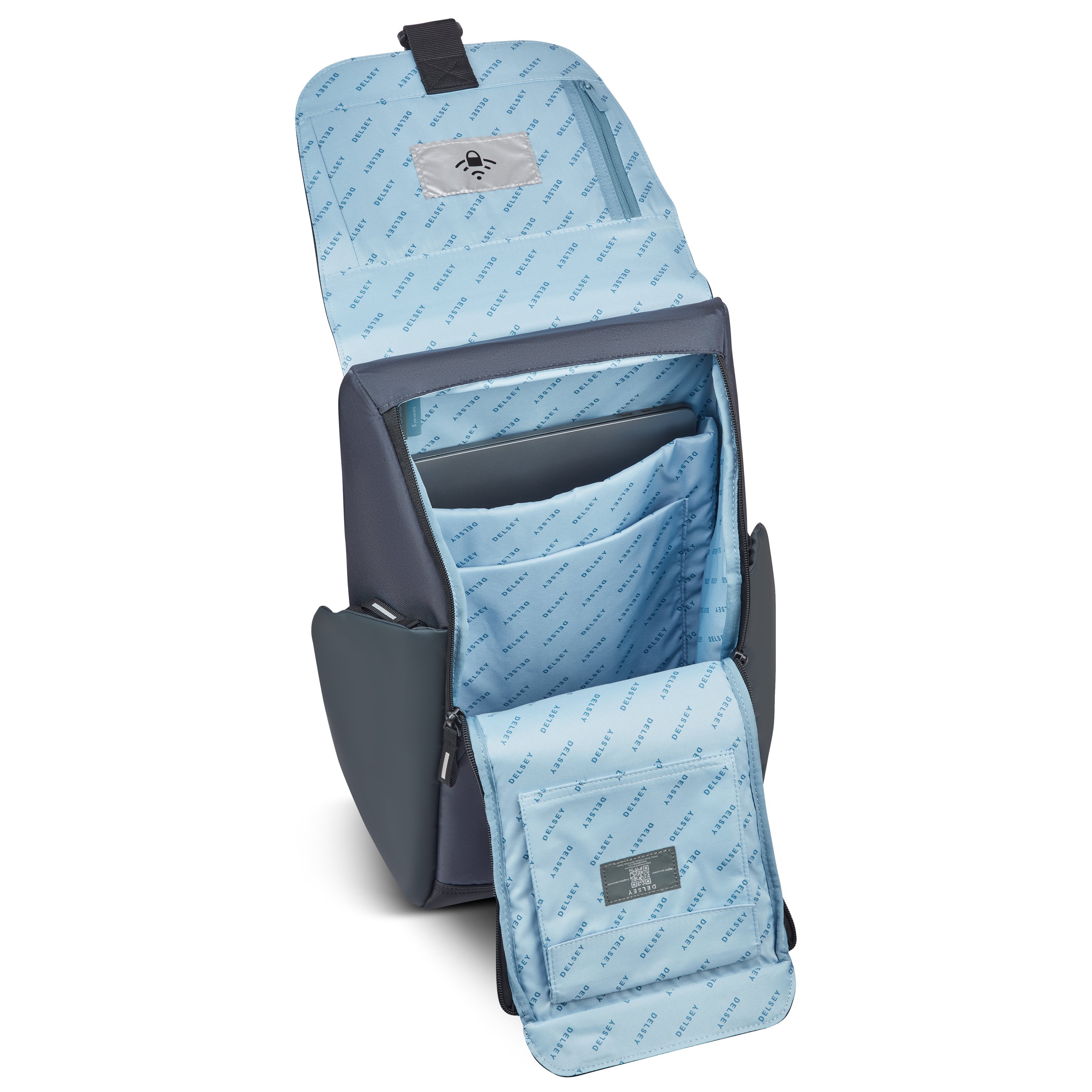delsey-dlc-2-0-securflap-rucksack-22l-graphit-laptop-klappe image 6