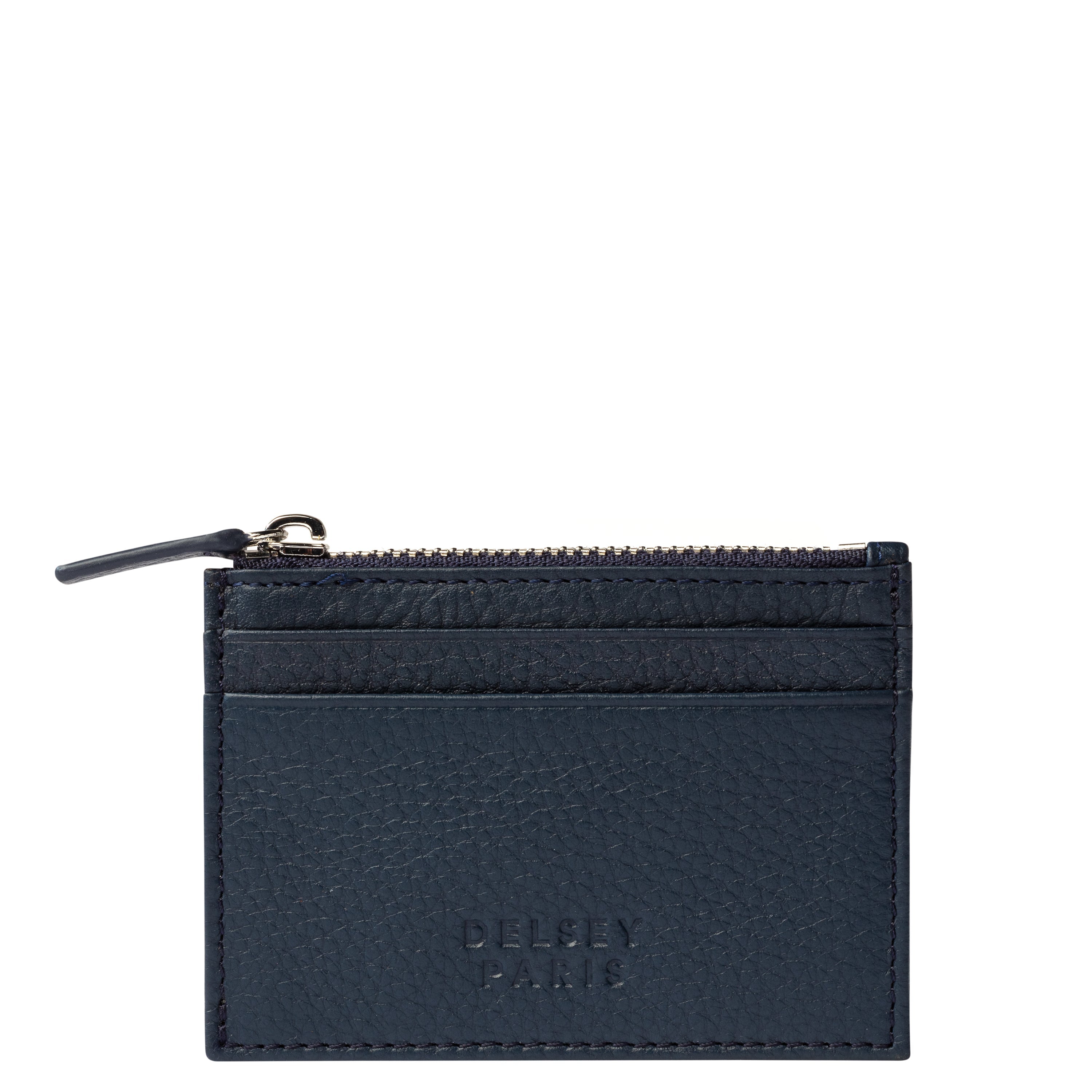 delsey-le-cuir-graine-kartenetui-navy-leder-kartenhalter image 1