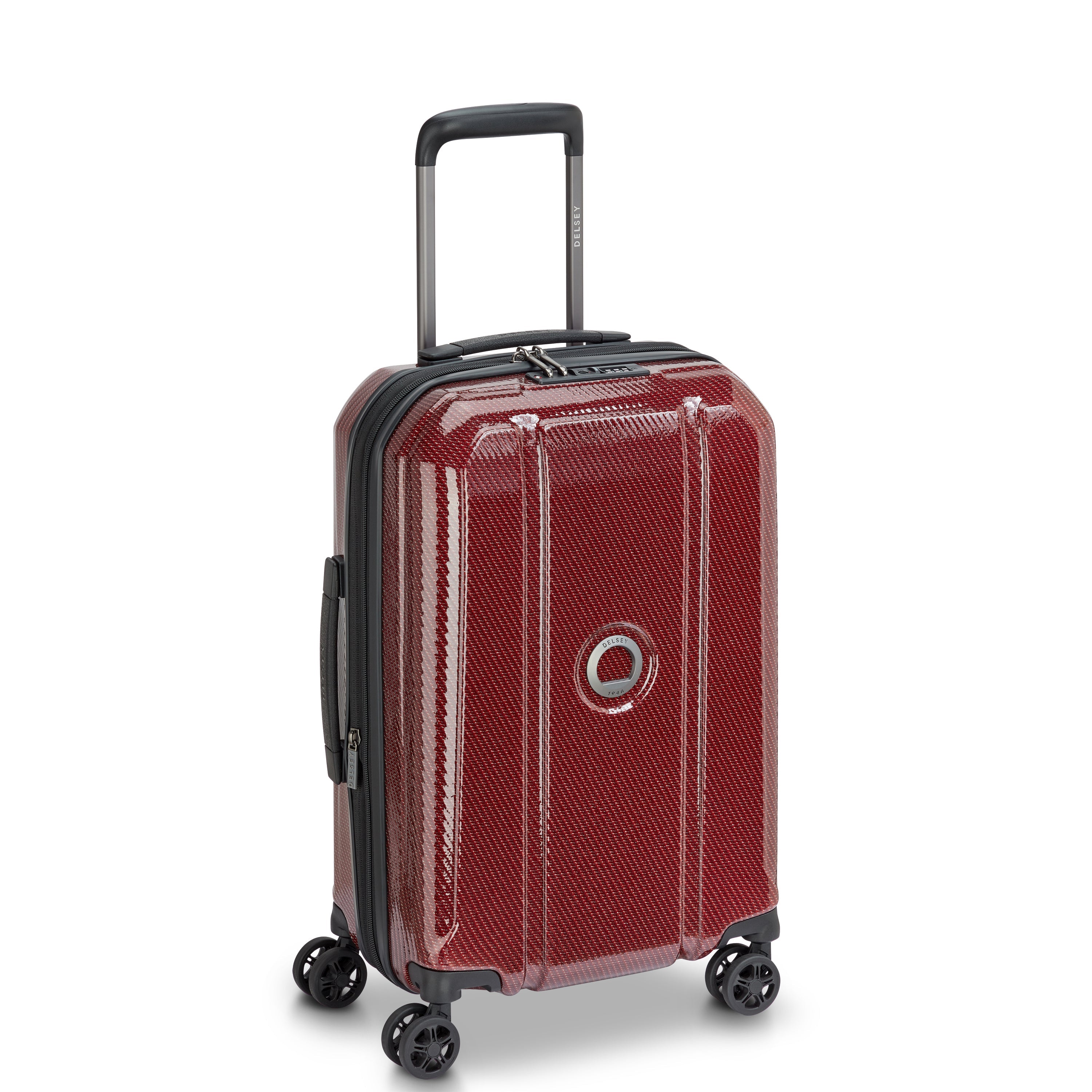 delsey-helium-ultimate-kabinenkoffer-55cm-bordeaux-leicht image 2