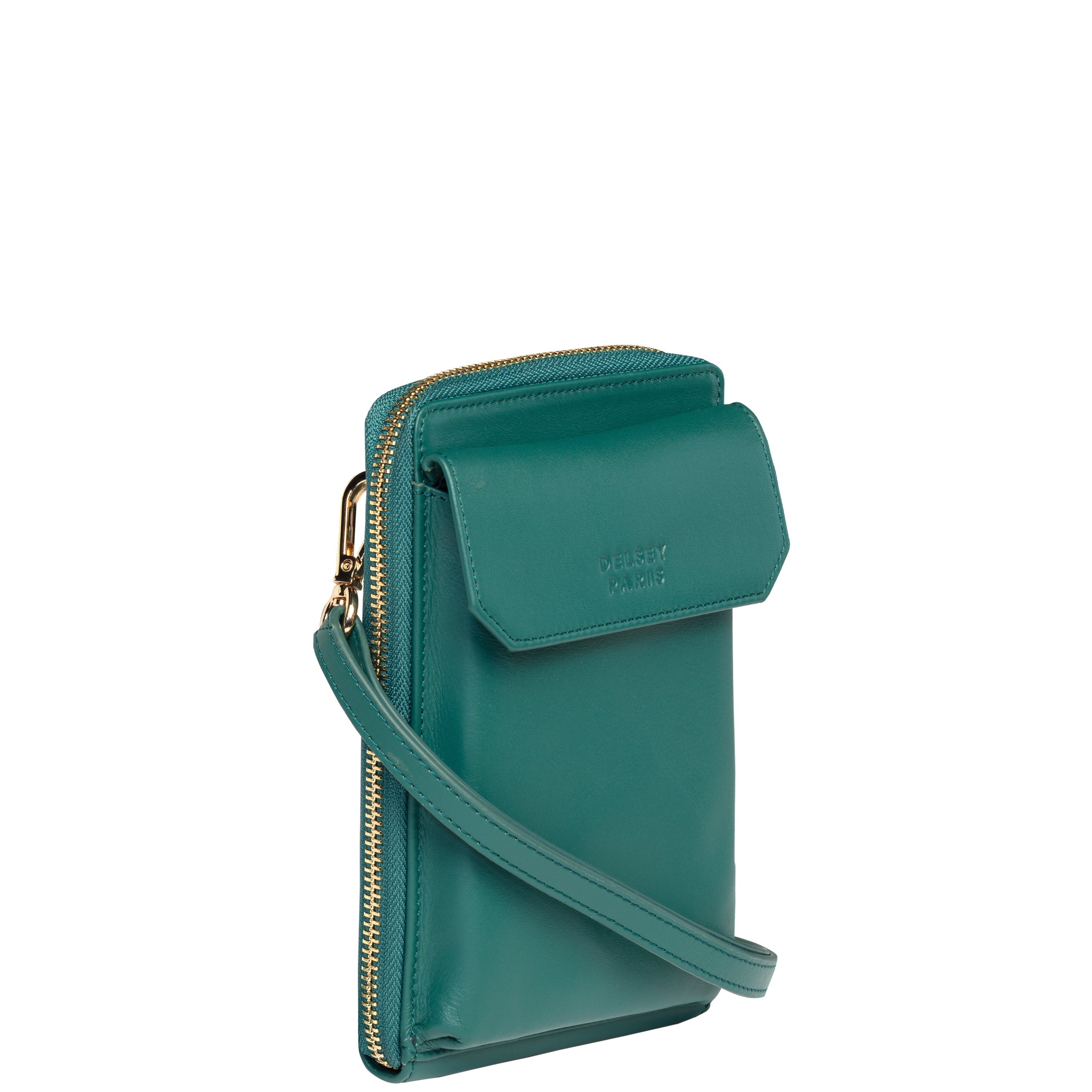 delsey-le-cuir-lisse-geldb-rse-gr-n-leder-premium image 6