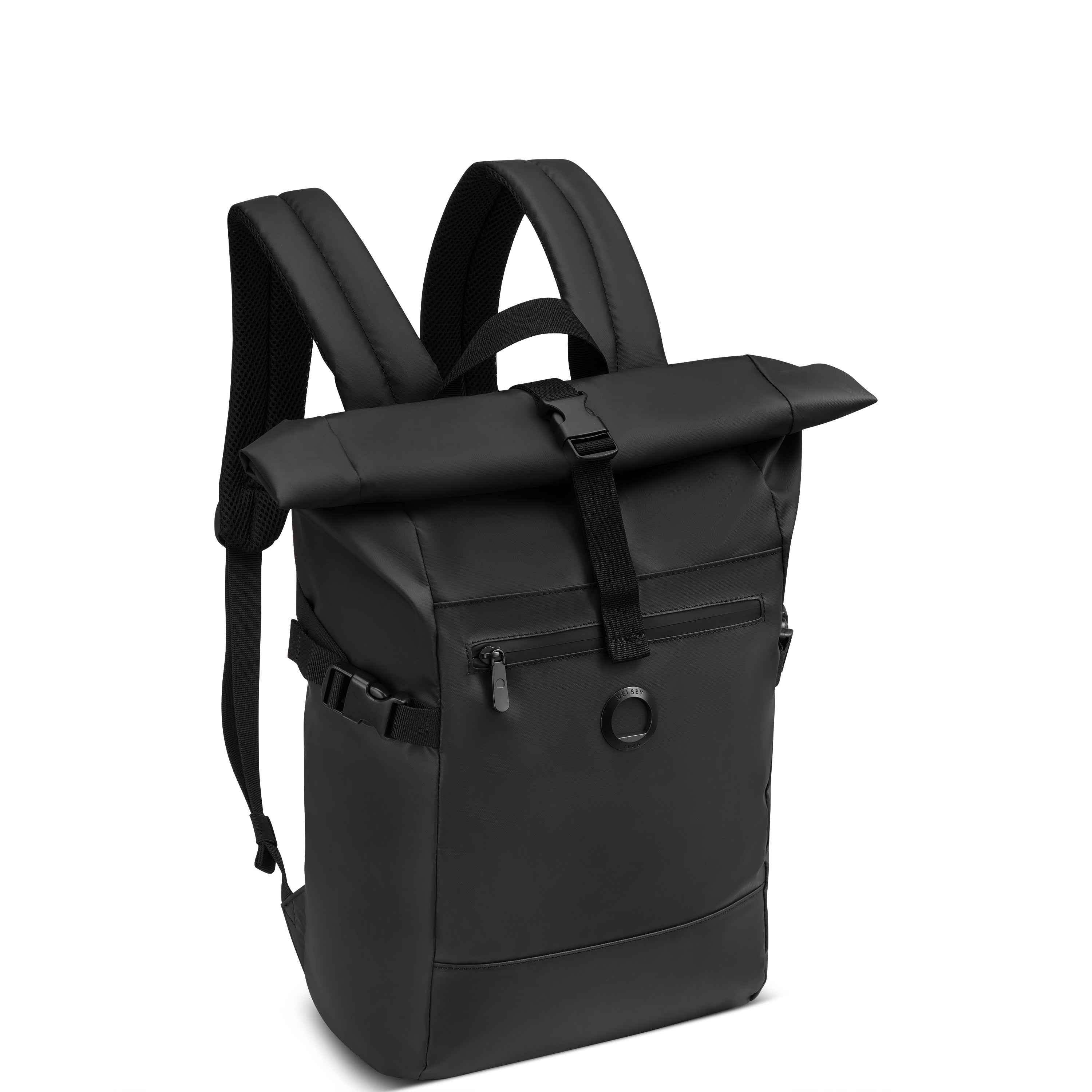 delsey-paris-element-2-0-rucksack-32l-schwarz-roll-top-laptop image 2