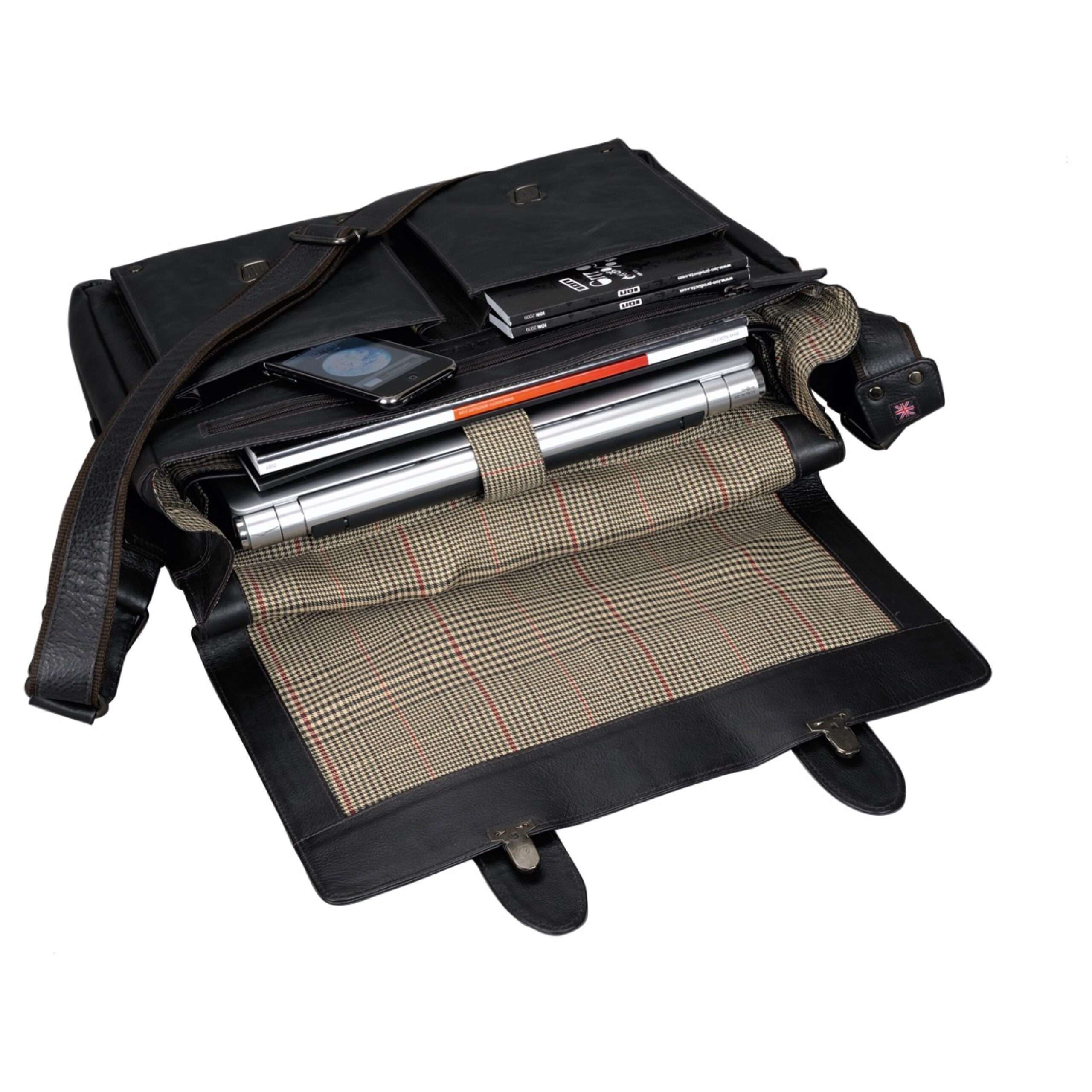 alumaxx-tank-umh-ngetasche-dunkelbraun-leder-laptopfach image 2