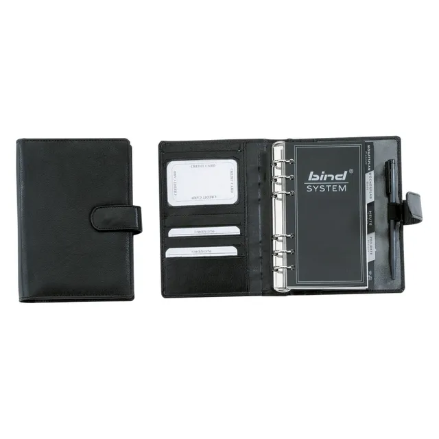 bind-systemplaner-a6-nappaleder-kalender-schwarz-ring image 1